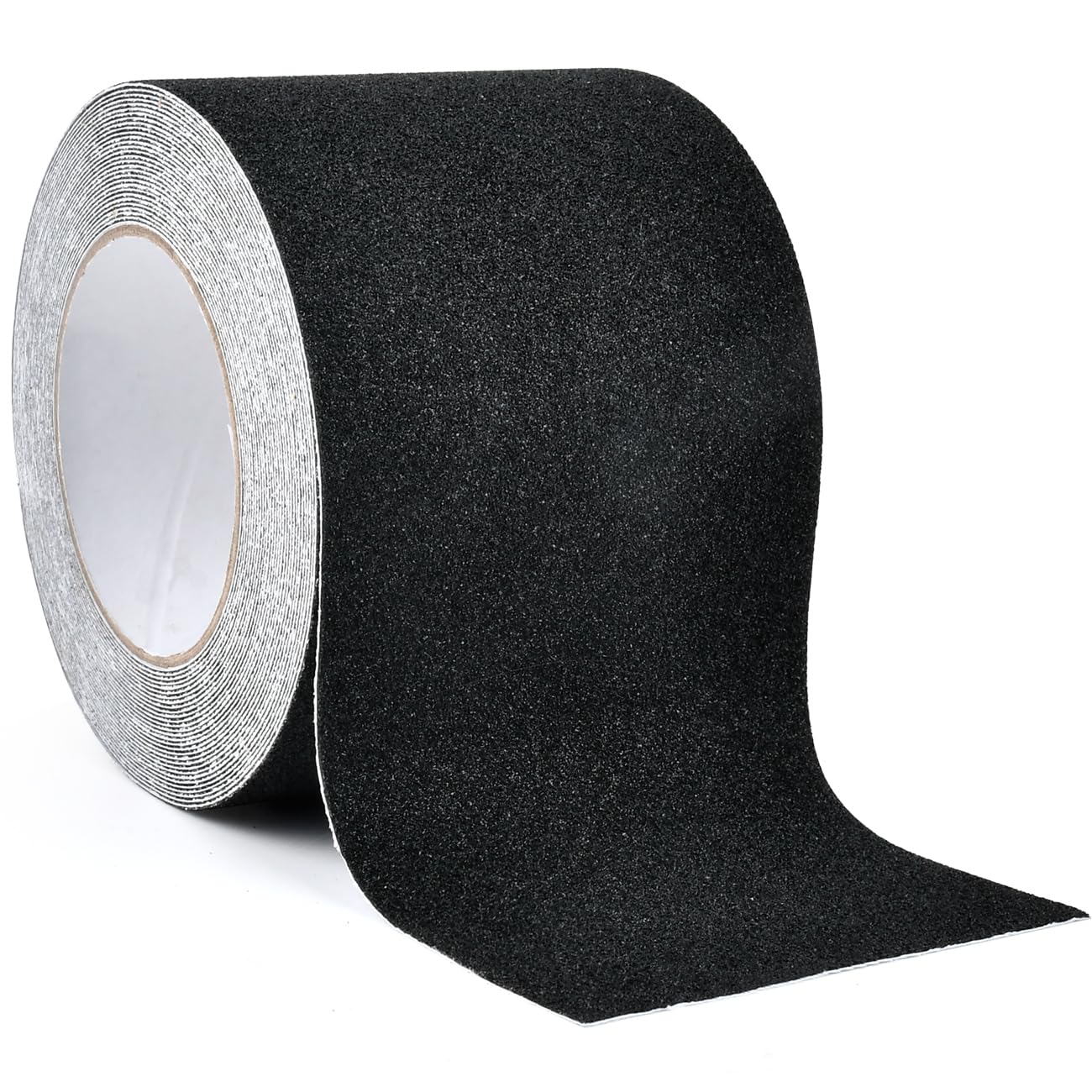 Bande antidérapante autocollante pour escalier, extérieur, 10 cm x 10 m, pour l'intérieur et l'extérieur, noir