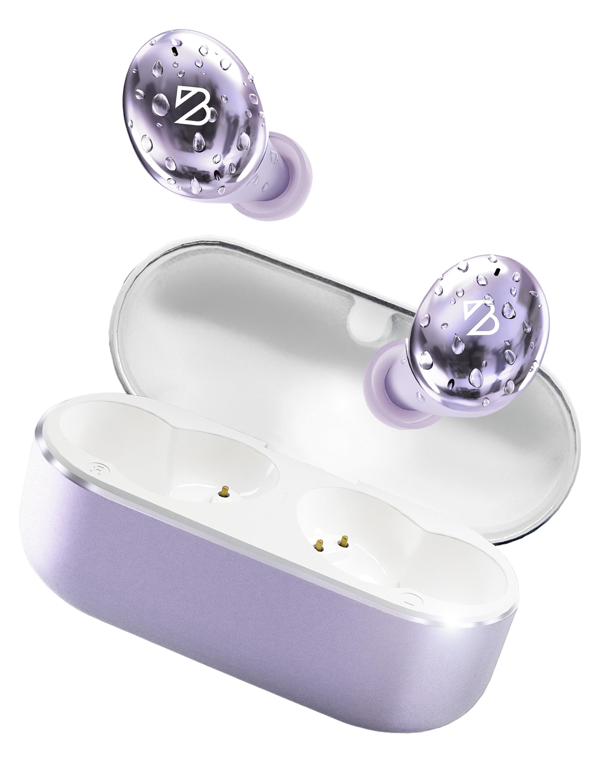Back Bay Audio Tempo 30 Wireless Earbuds for Small Ears - Award-Winning Sound, Sweatproof Bluetooth Earbuds, Comfortable Ear Buds for Women, Purple Earphones Small Ear Canals, Long Battery Headphones