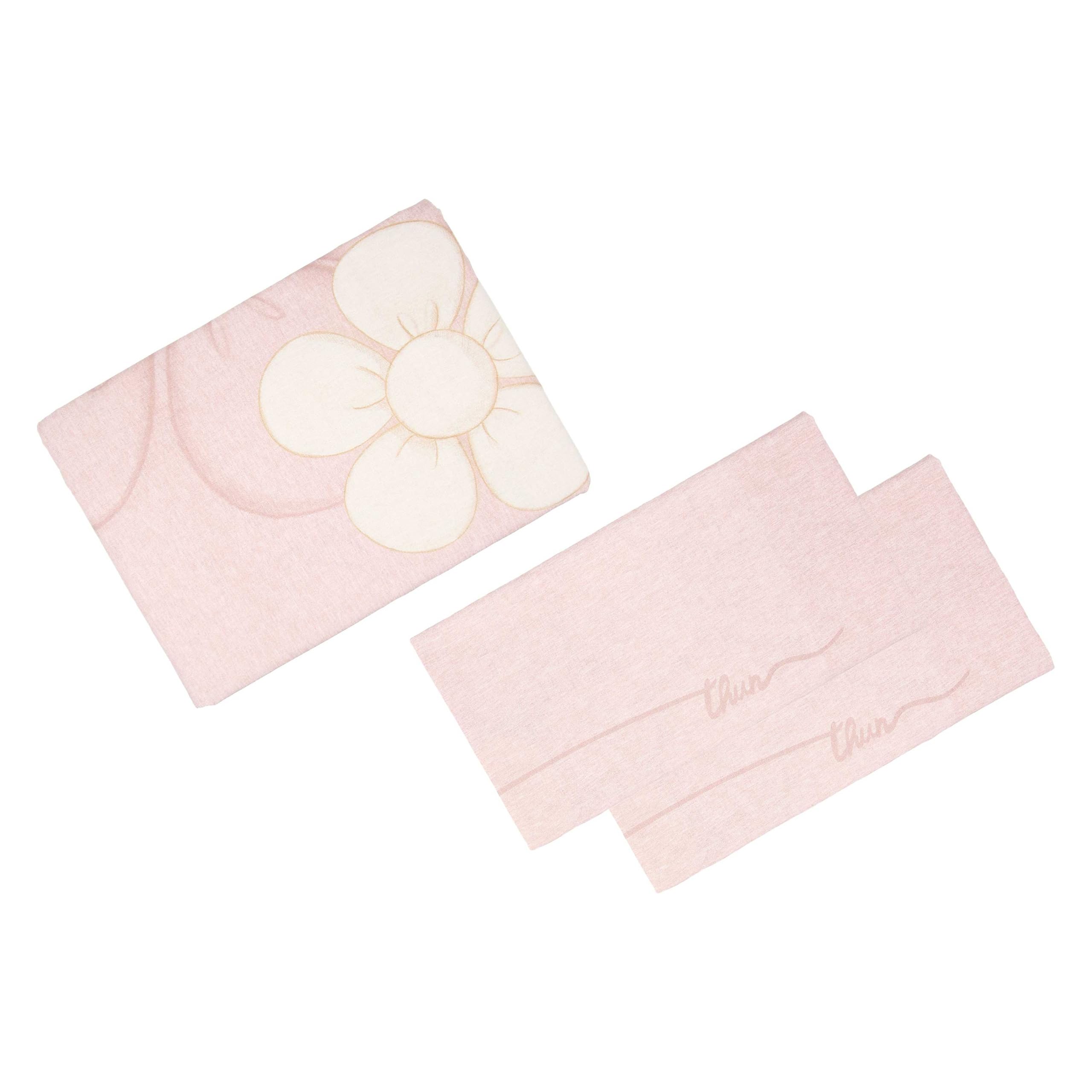 THUN - Pink Duvet Cover - Iconic Elegance Line - M - 100% Cotton
