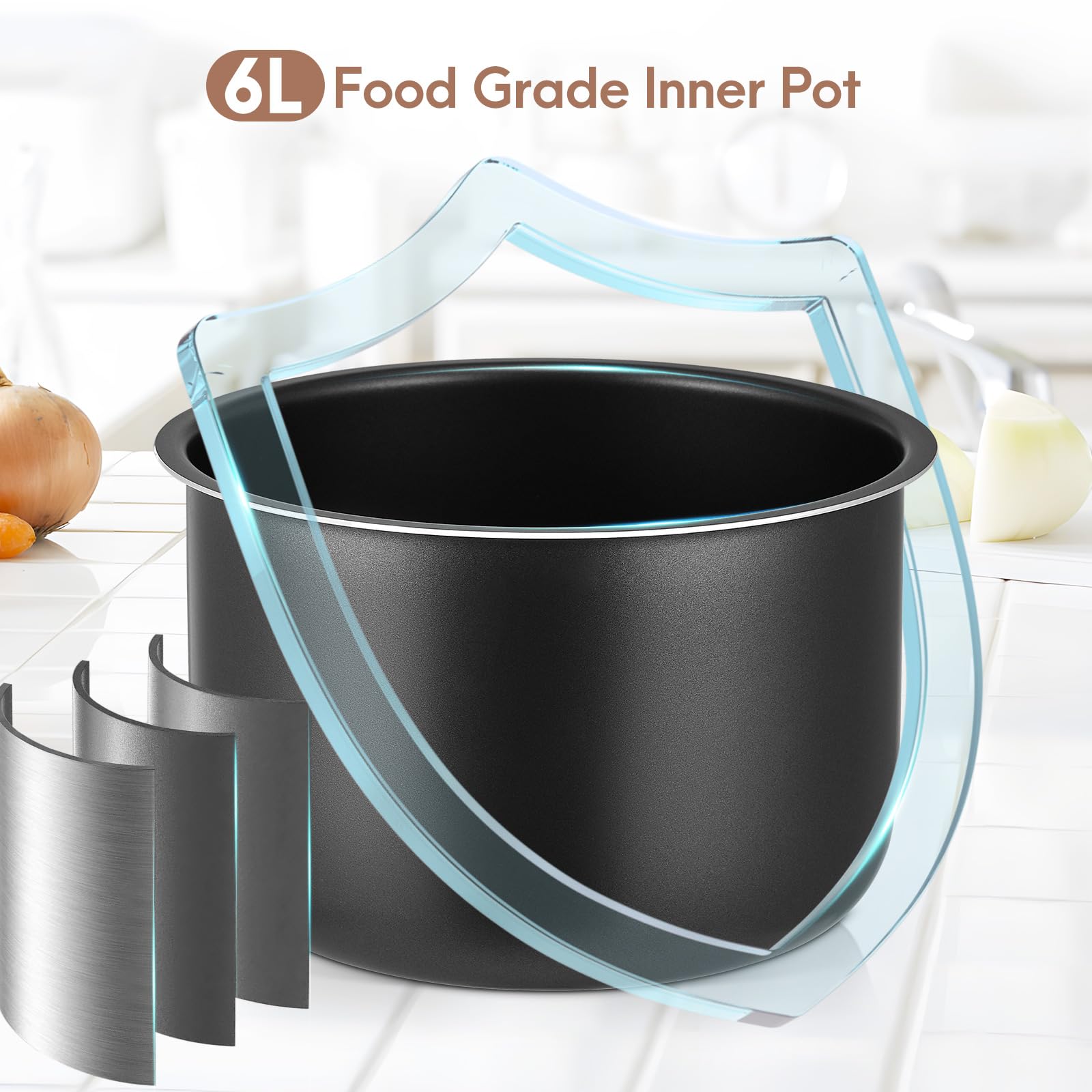 Schwarzer Knoblauch Fermenter 6L, Sunowl Joghurt Maschine, Automatische Intelligente Black Garlic Maker Schwarzer Knoblauch Fermentiert Fermentierter Knoblauch Maschine