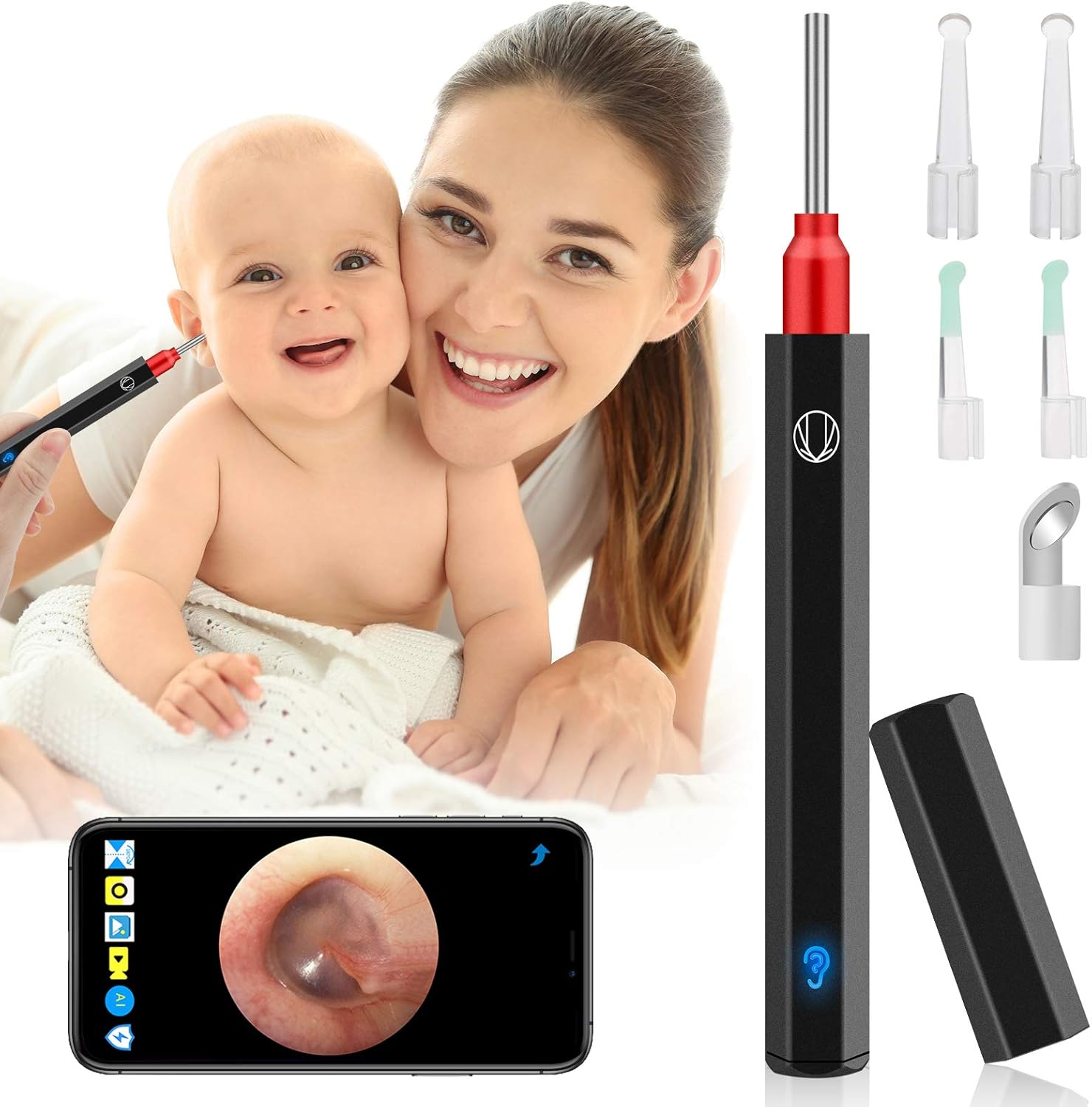 Buy Earwax Removal Tool,Urbesty Ear Wax Removal Camera with Light 1080P