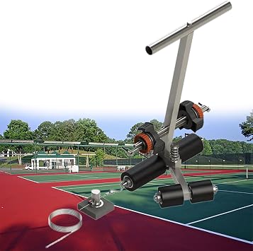 Court Marking Kit for Concrete, Basketball Court Marking Kit, Hand Push Floor Marking Tool for Line Marking/Spray Painting for Driveway or Asphalt