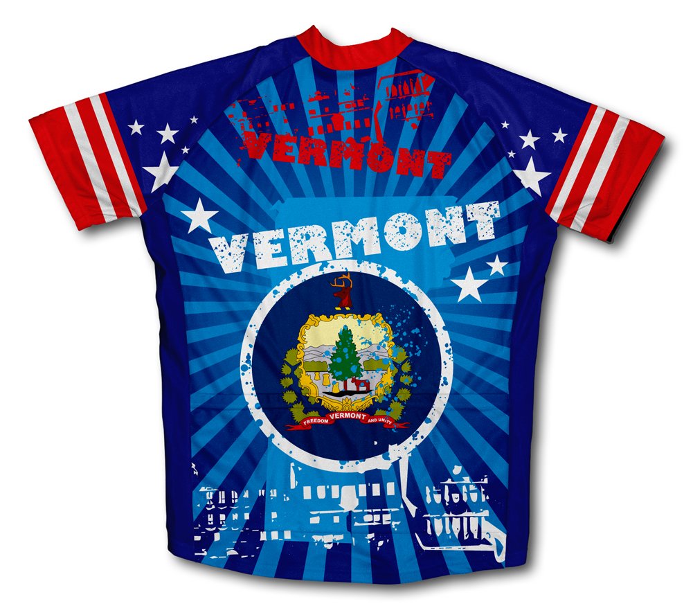 ScudoPro Vermont Short Sleeve Cycling Jersey for Youth - Size XS Blue