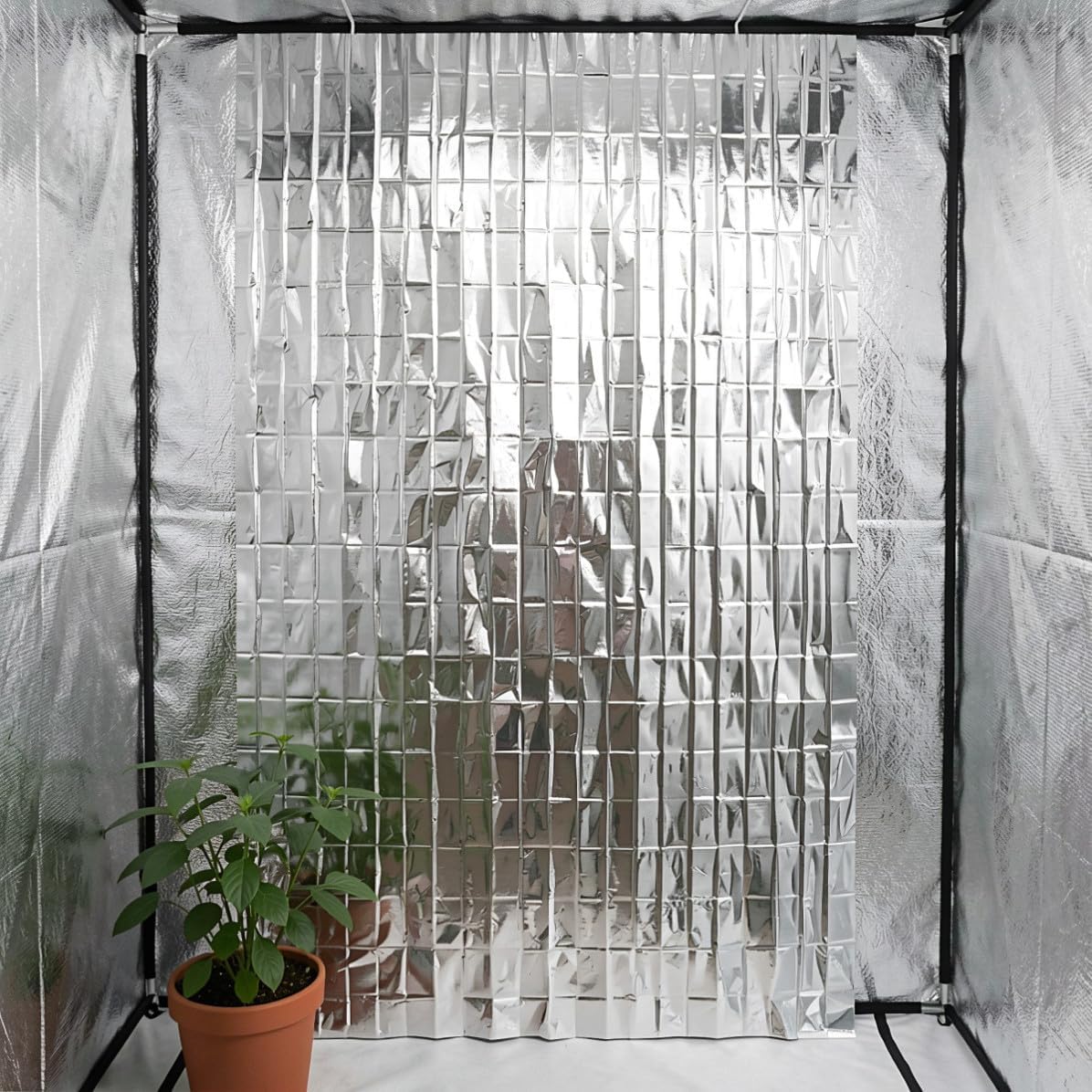 12pcs Highly Reflective Film, Silver Polyester