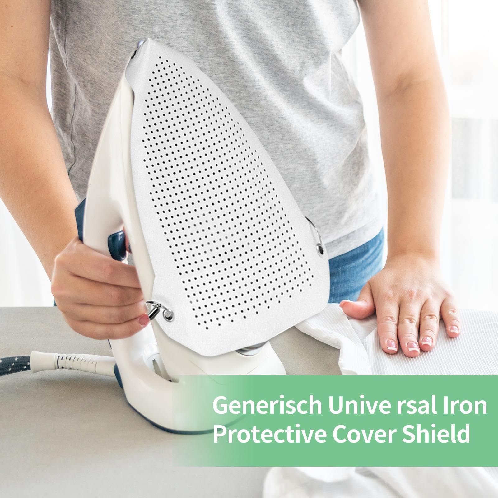 Iron Covers for Ironing, Electric Shoe Cover, Clothes Protector Accessory, Smooth Glide Sole Plate Shield, Heat Resistant Design, 1 Piece, Women, Wife, Friends, Mom, Adults 0.05cm/0.02 Inches,