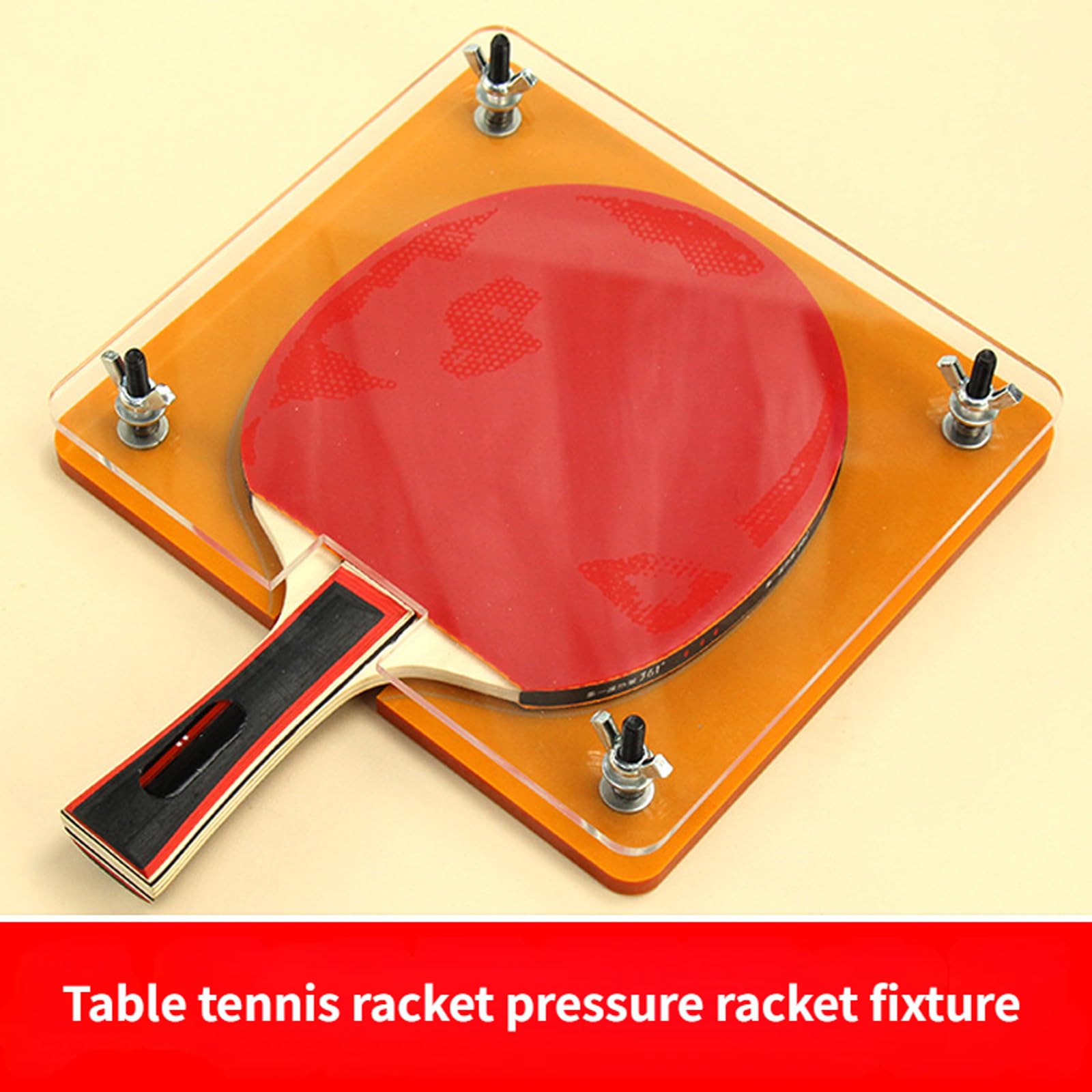 Pingpong Racchetta Morsetto Paddle Press Dispositivo Appiattimento con superfici antiscivolo Installazione Pingpong Paddle Leveler Tool