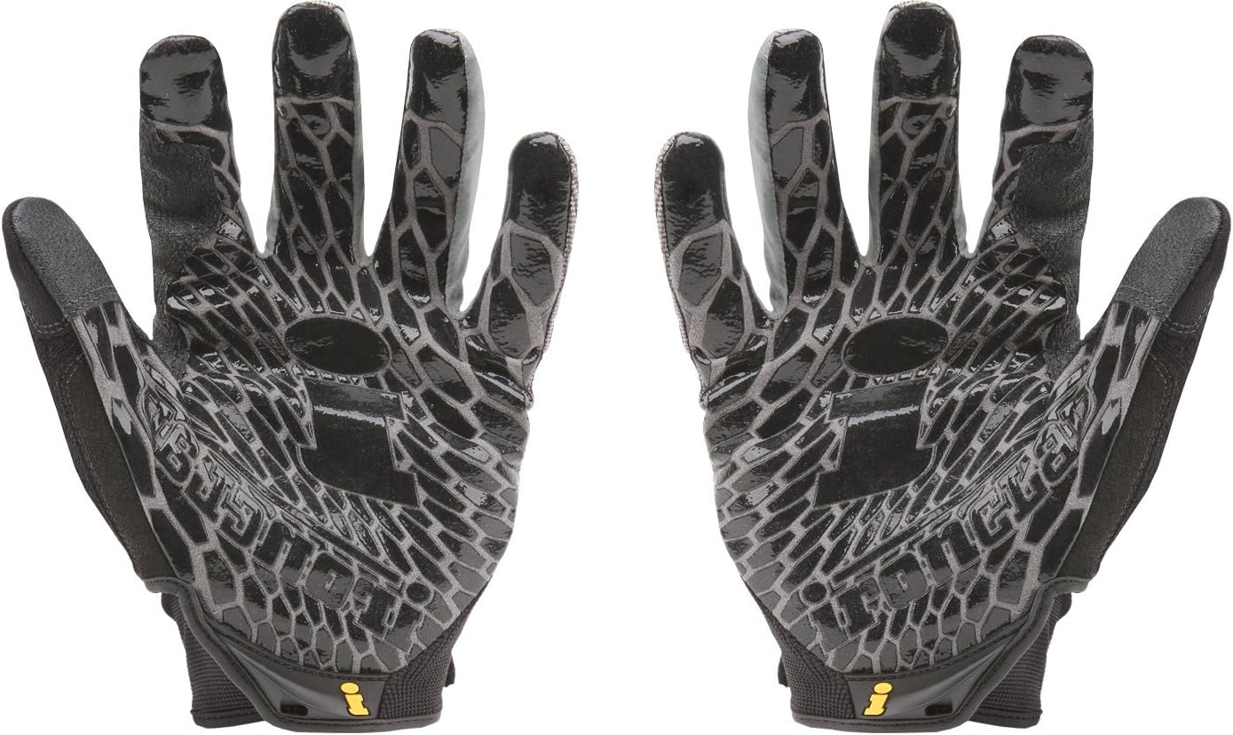Ironclad BGW-02-S Gripworx Series Gloves, Black, Small