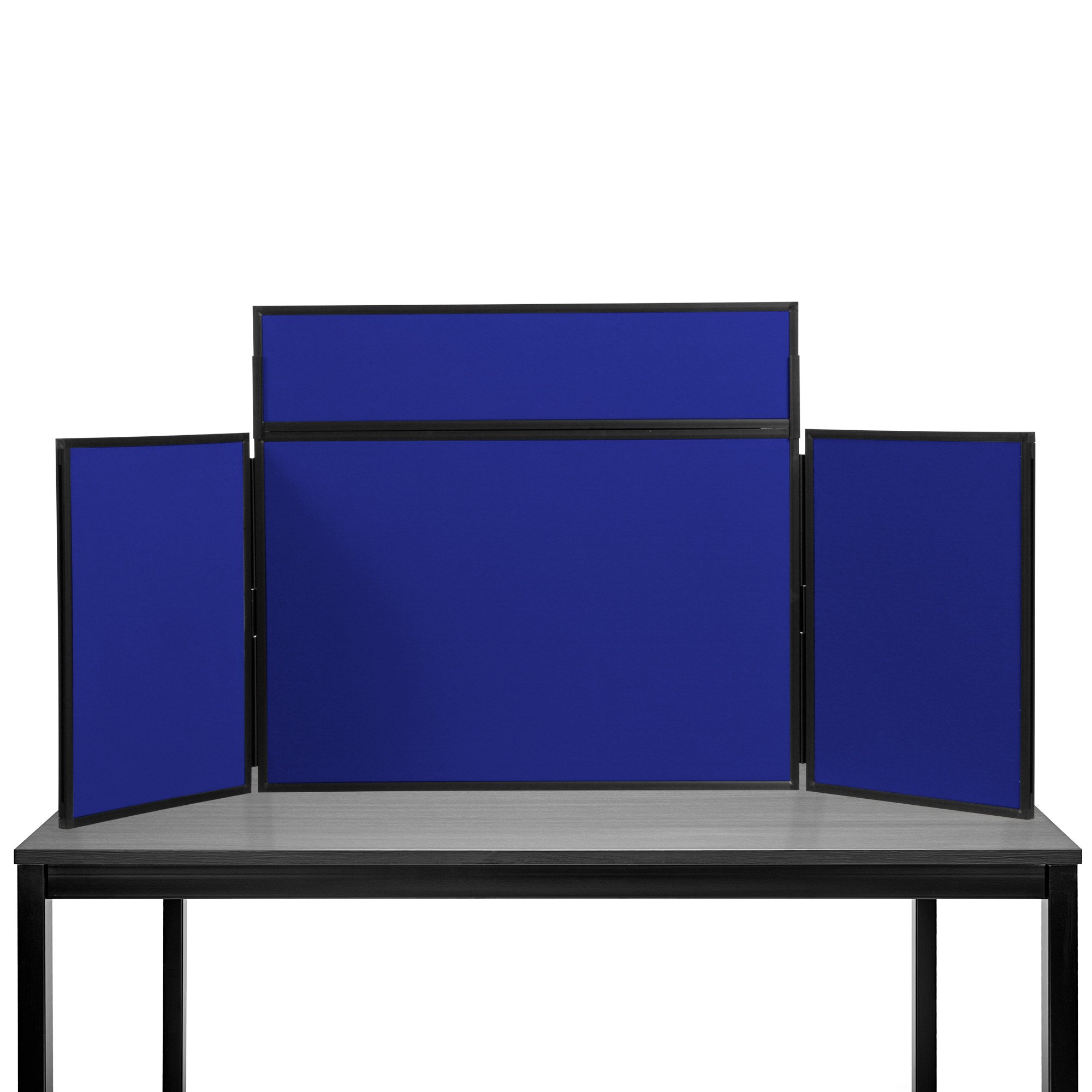 Panel Warehouse Midi Desktop Display Boards Kit with Black Frame & Cardboard Carry case (Navy Blue) - 11 Colours โ image 1