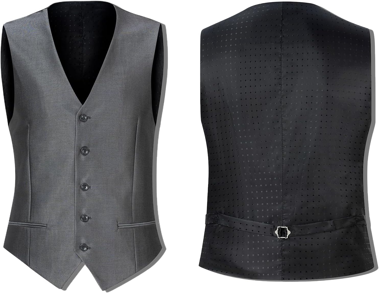 Men's Suit Slim Fit 3 Piece Suits for Men, One Button Solid Shawl Lapel Blazer Jacket Vest Set for Party Wedding