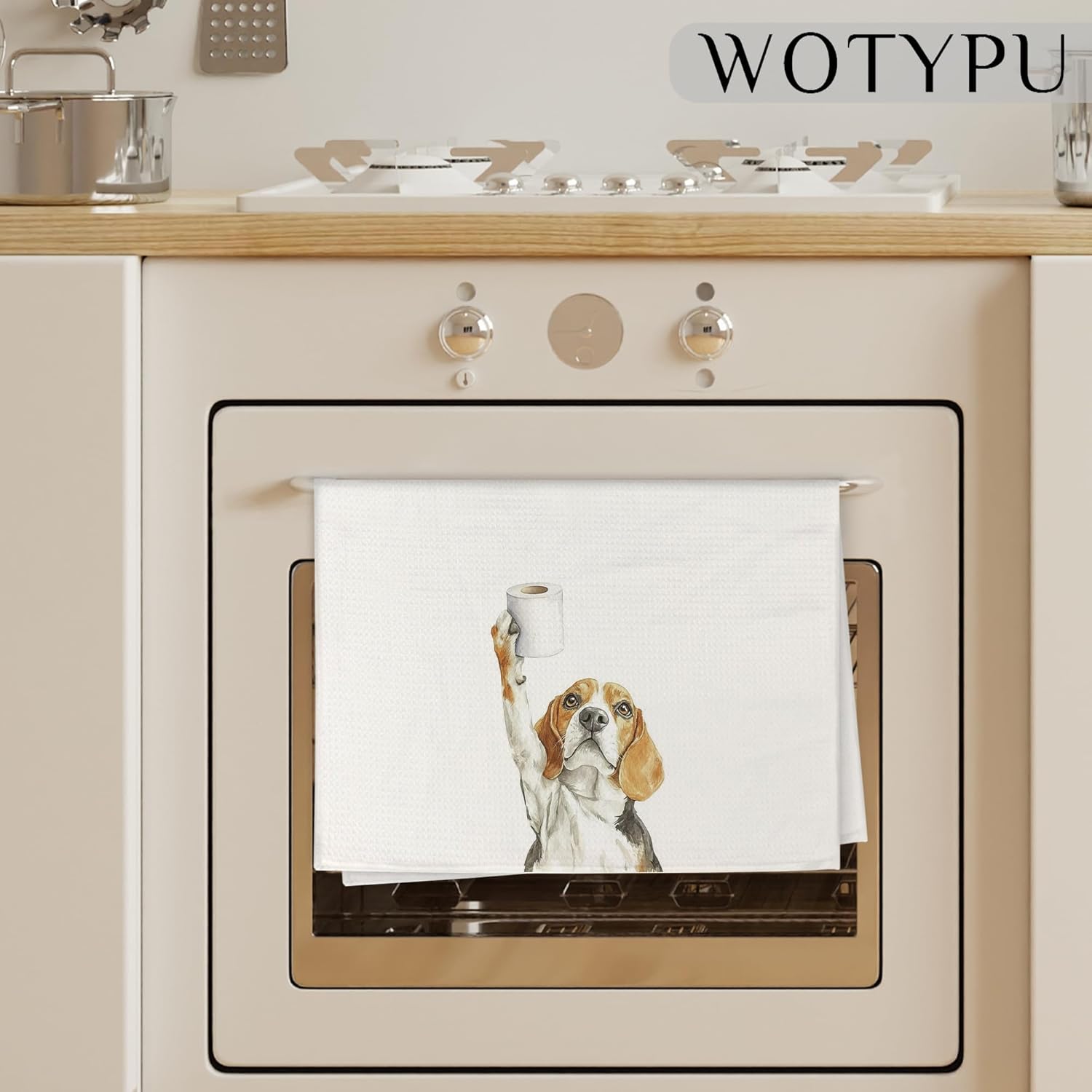 Funny Beagle Gifts Bathroom Hand Towels, Beagle Dog Lovers Gifts Decorative Hand Towels for Kids Guest Bathroom Washroom Half Bath, 16X24 Inch - Image 3