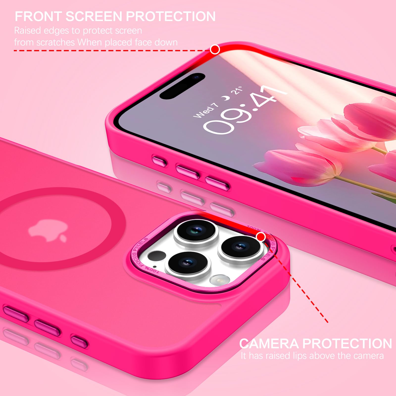 VENINGO Custodia per iPhone 16, compatibile con MagSafe