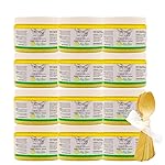The Keys Salt Scrub -Sea Salt Scrub - Exfoliating Body Scrub with Wooden Spoon - Moisturizing Exfoliator for Hands, Foot, Bath, (12 Ounce (Pack of 12), Key Lime)