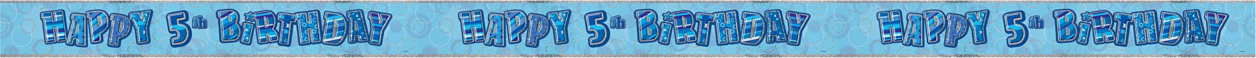 Unique Party 92068 - 9ft Foil Glitz Pink Happy 80th Birthday Banner — view 155