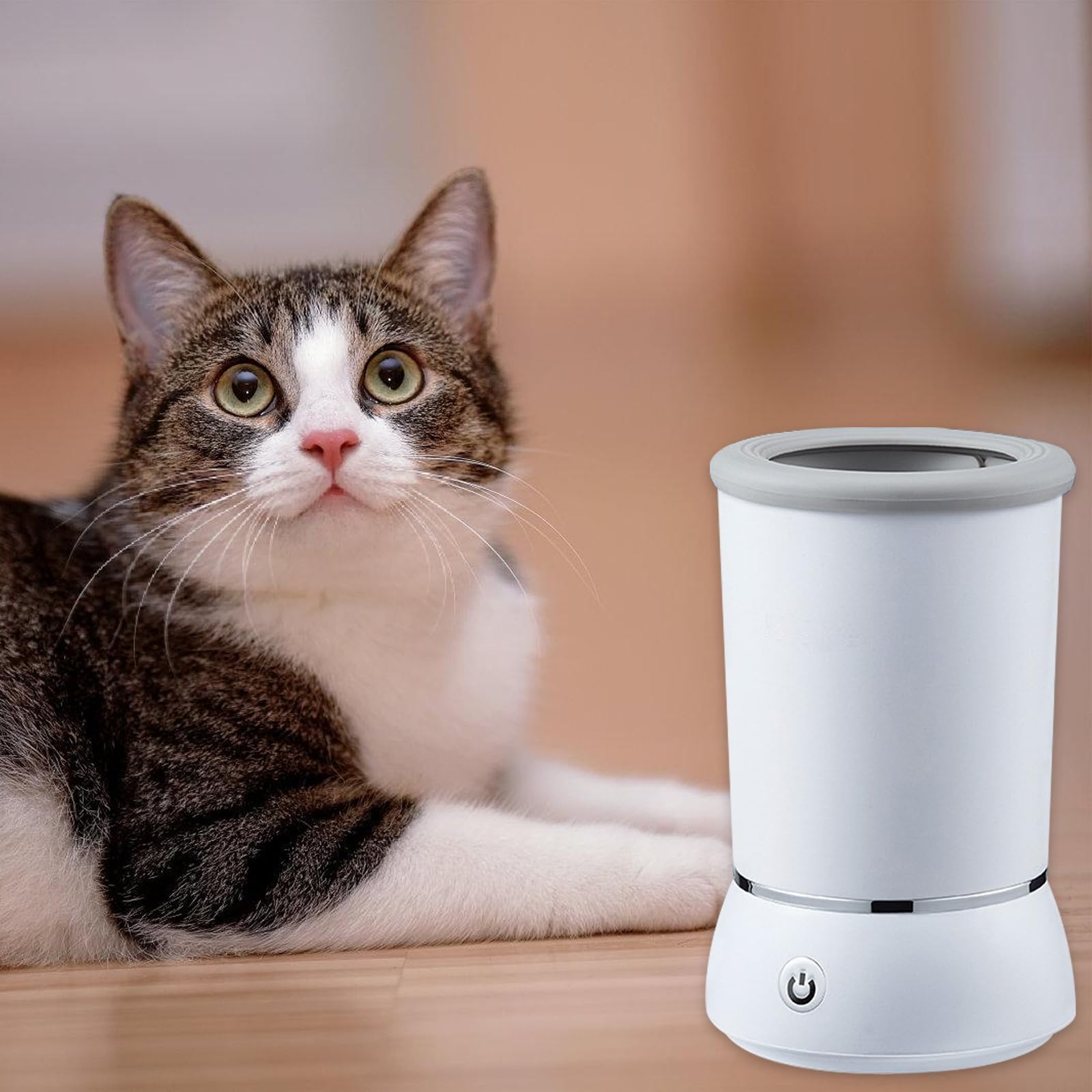 Pulitore automatico per zampe di cane, pulitore per zampe di cane, in silicone, per cani e gatti elettronici, portatile, pulitore per zampe, 360° per massaggio, pulizia del pelo