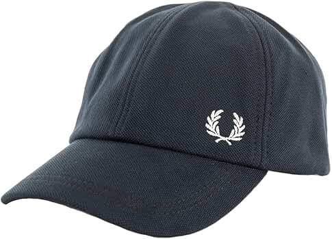 Fred Perry Classic Piqué Baseball Cap, Navy with Snow White