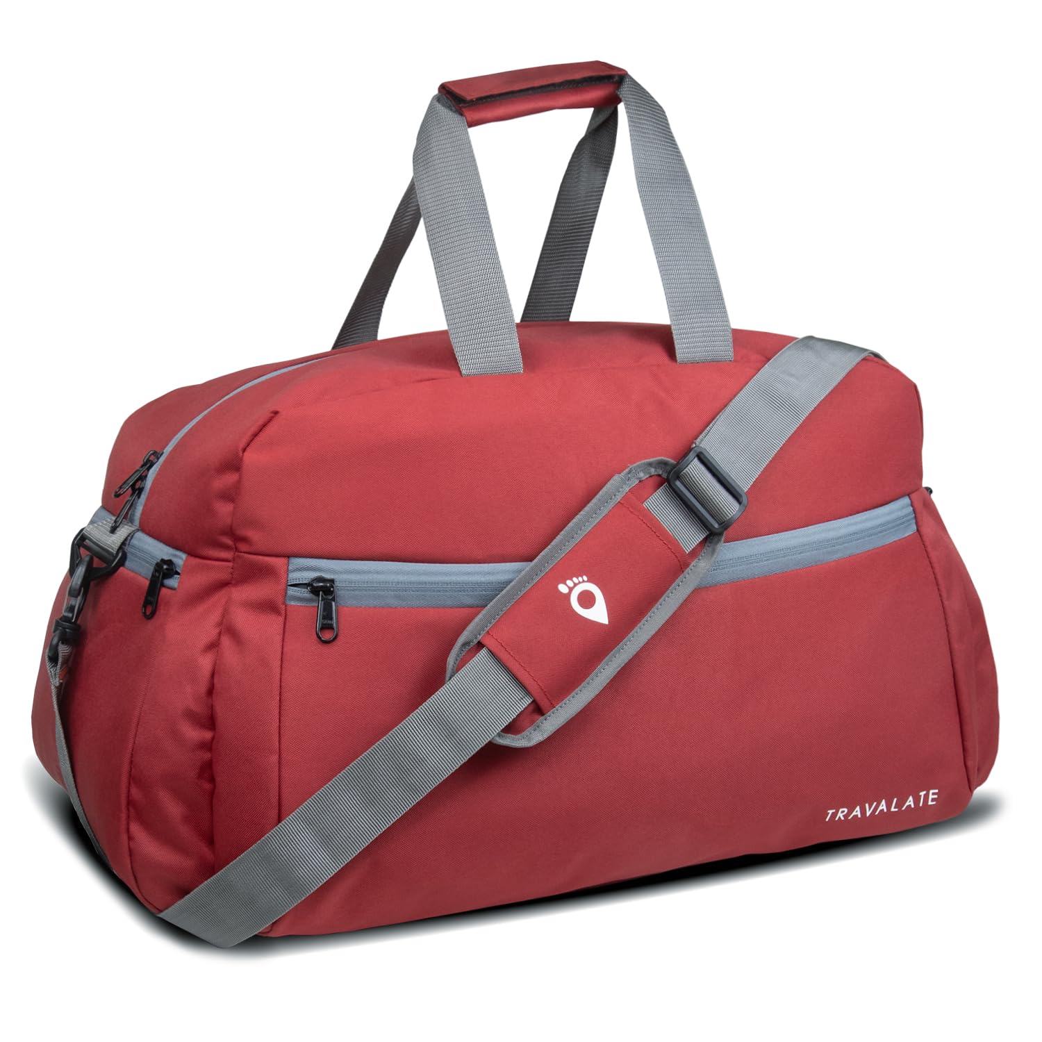 TRAVALATE Polyester 45 L Multi Pocket Ultra Light Travel Duffle Bag Organizer For Men And Women - Red, 18 cm (B0CMM66HK8) Amazon Price History, Amazon Price Tracker
