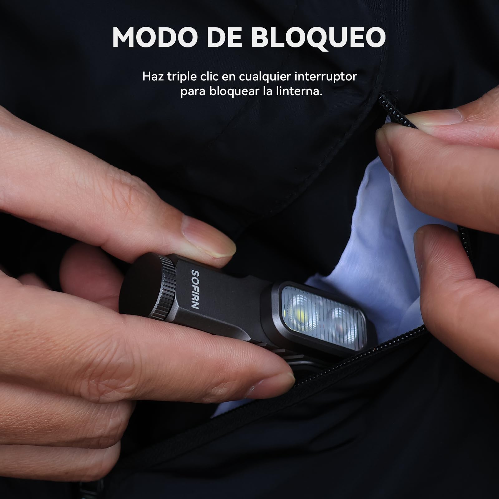 Sofirn ST10 Linterna Led Recargable, 1000LM Enfocado/500LM Inundación/660NM Luz Roja, Doble Imán, Typ-C, Clip, IPX6, Linternas Led Alta Potencia para Hogar, Pasear al Perro, Pesca, Emergencias