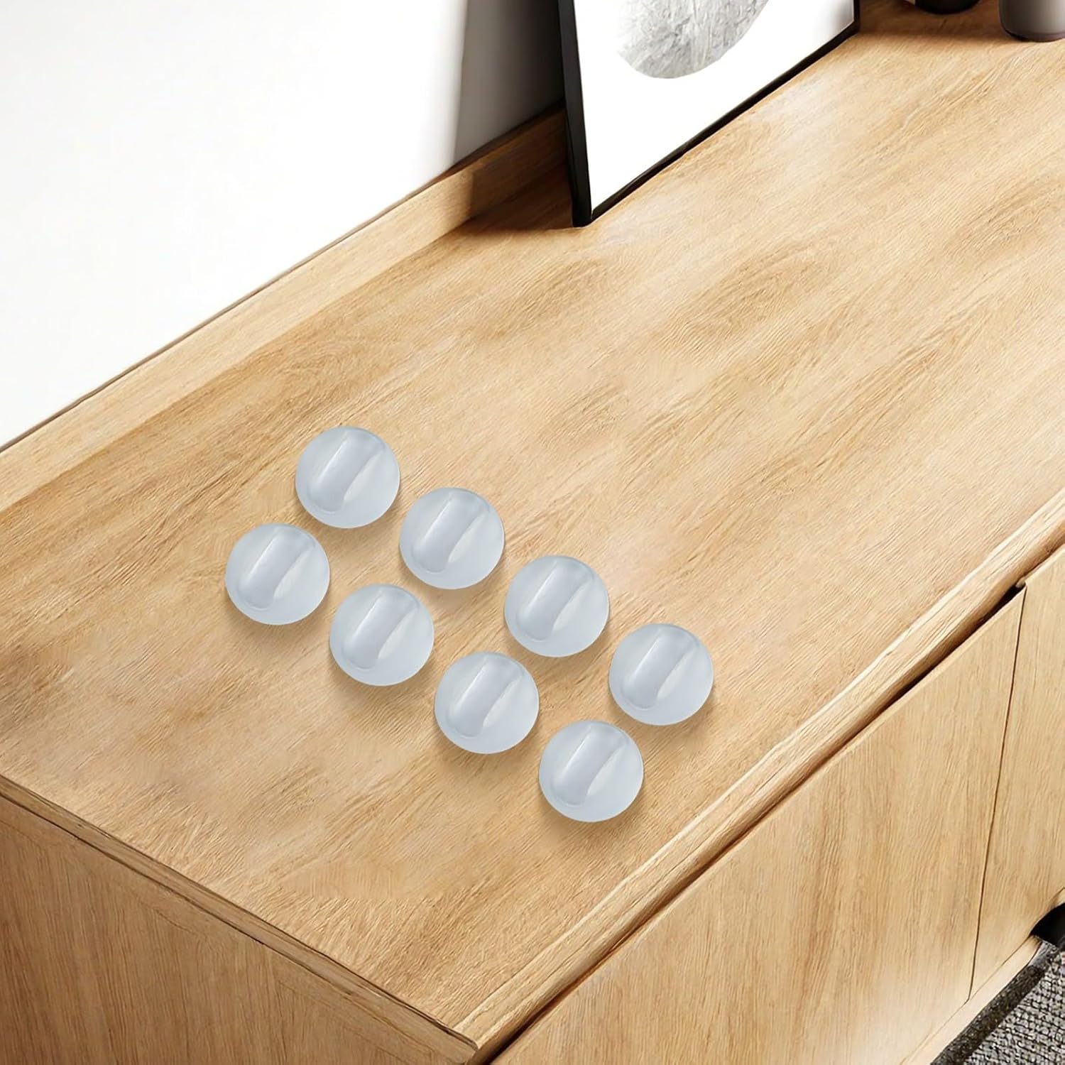 8pcs Hairpin Leg Protectors For Furniture Feets Pads Non Slip Floor Protection For Table(Transparent)