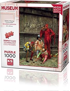 KS Puzzle 1000 Parça Museum Jesters Playing Cochon