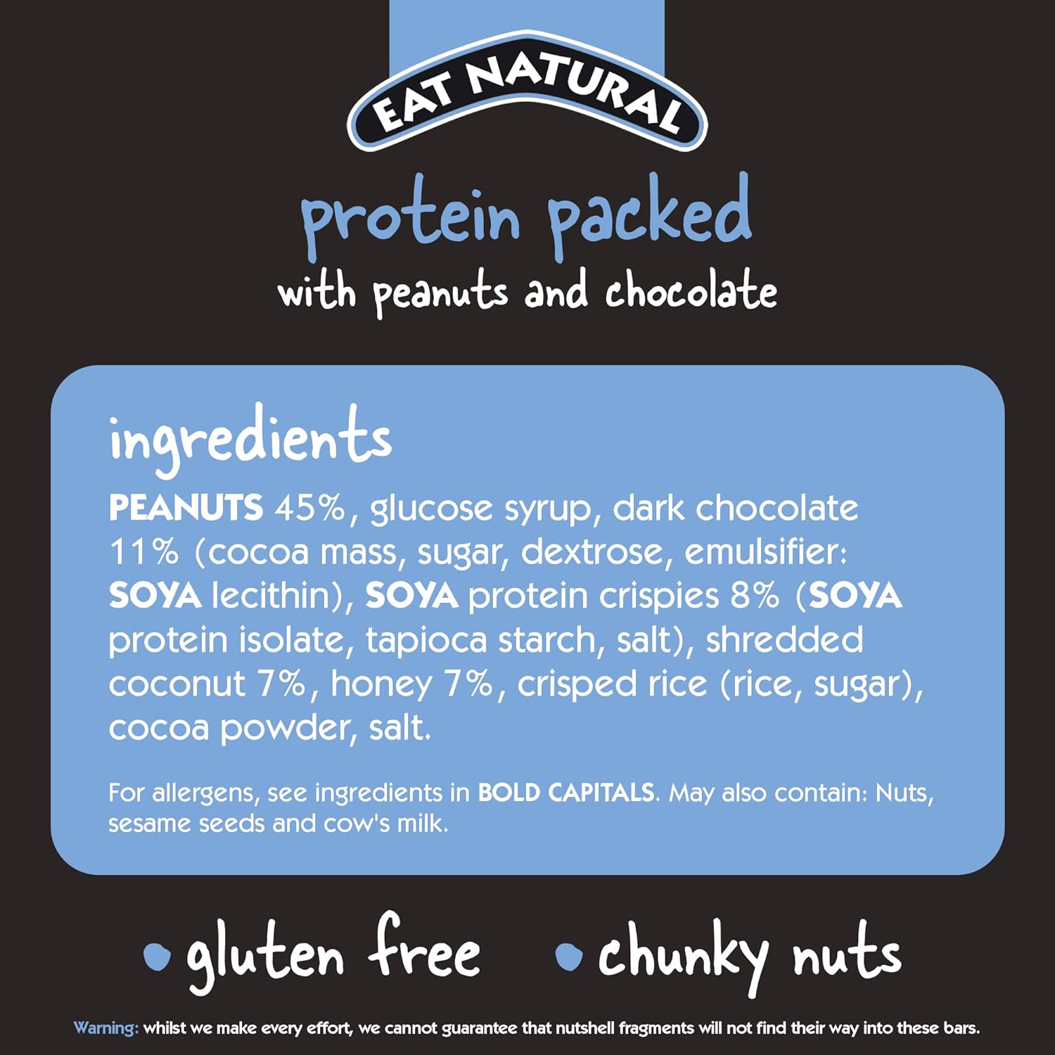 Eat Natural Protein Bar 45g, Gluten Free, 12 Pack