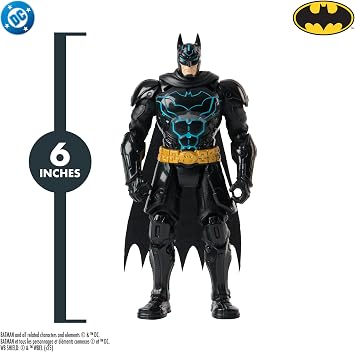 DC Comics Batman Ninja Strike Batman Action Figure, 6-Inch | Pop-Out Ninja Accessories Kit, 9 Points of Articulation, Ninja-Themed Styling, Superhero Toys for Kids & Collectors Ages 3+