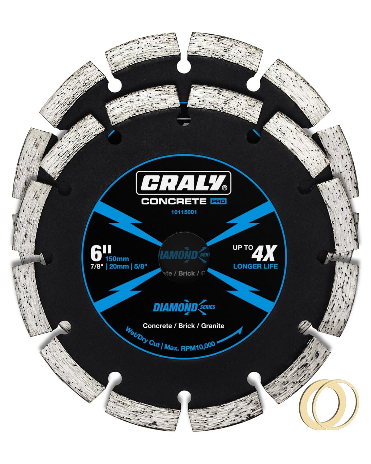 CRALY Diamond Blade - Cuts Concrete & Brick -8