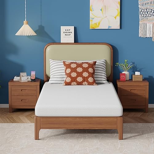 Miniatura 9 de FDW - Colchón de 6/8/10/12 pulgadas de espuma viscoelástica de gel para dormir fresco y alivio de la presión, firmeza media, certificación