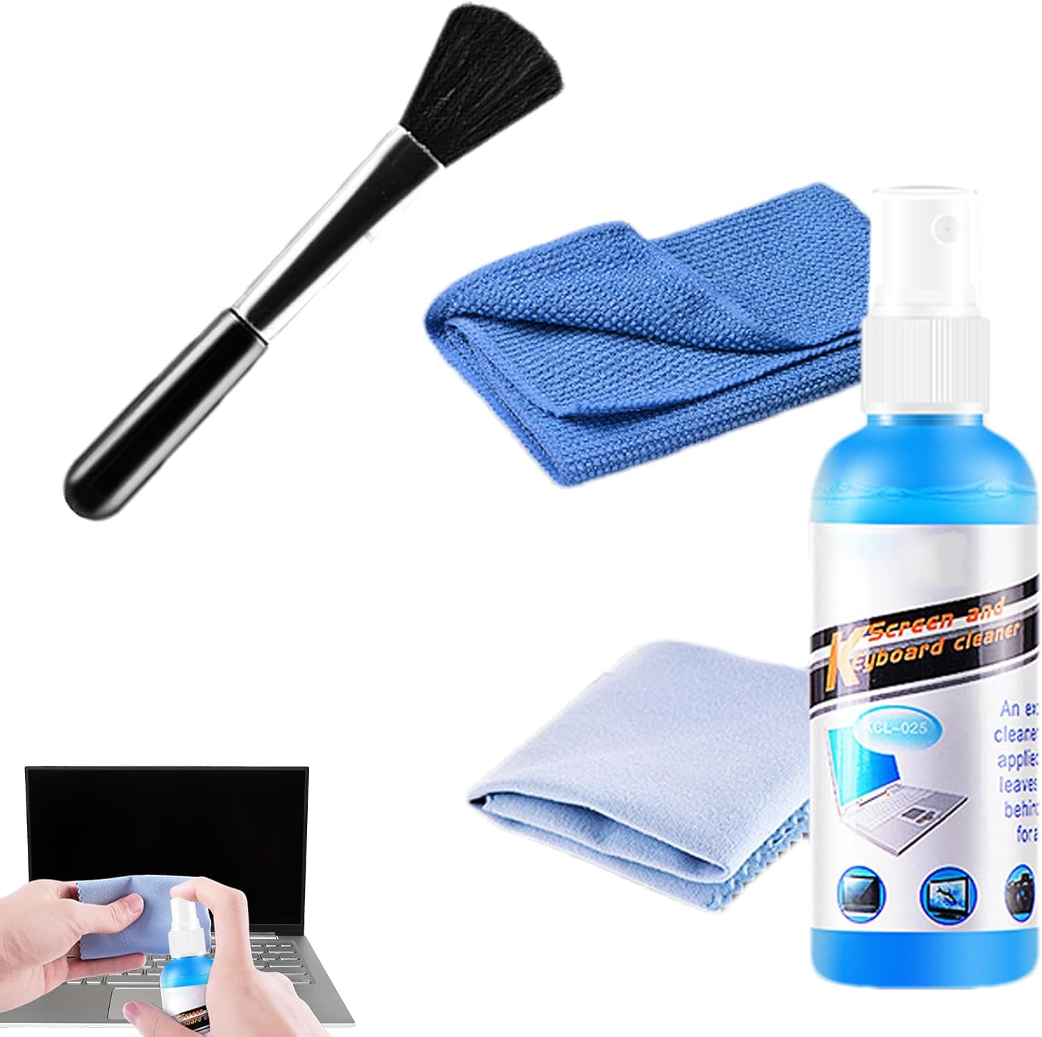 Computer Screen Cleaner Kit | Electronics Screen Cleaner Large Size ...