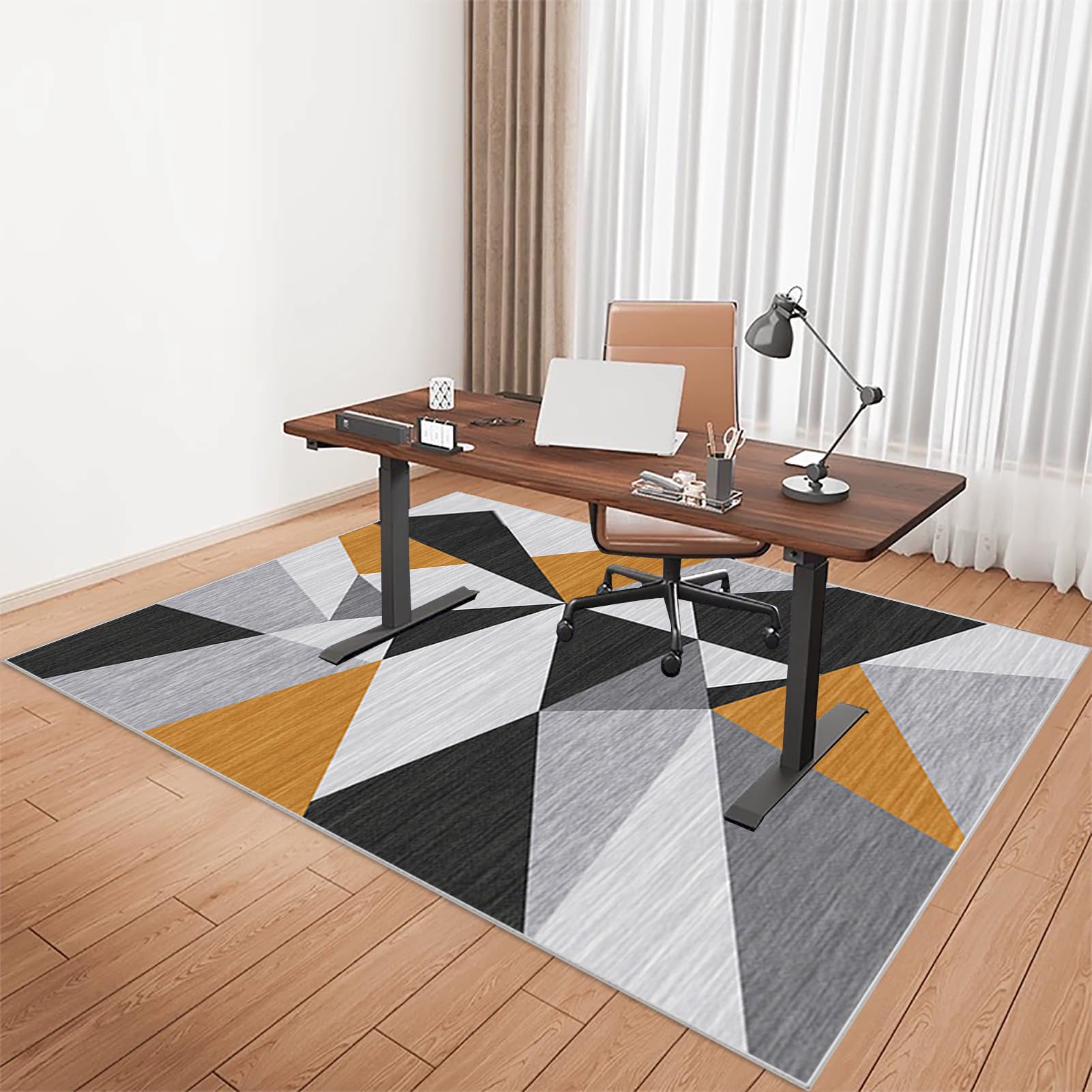 Heavy Duty Chair Mat Office Chair Mat for Hard Floor, Hardwood Floor Mat Protector Anti-slip, Computer Floor Mat, Large Hard Floor Protector Mat for Rolling Chair for Parquet, Laminate 100 x 140 cm