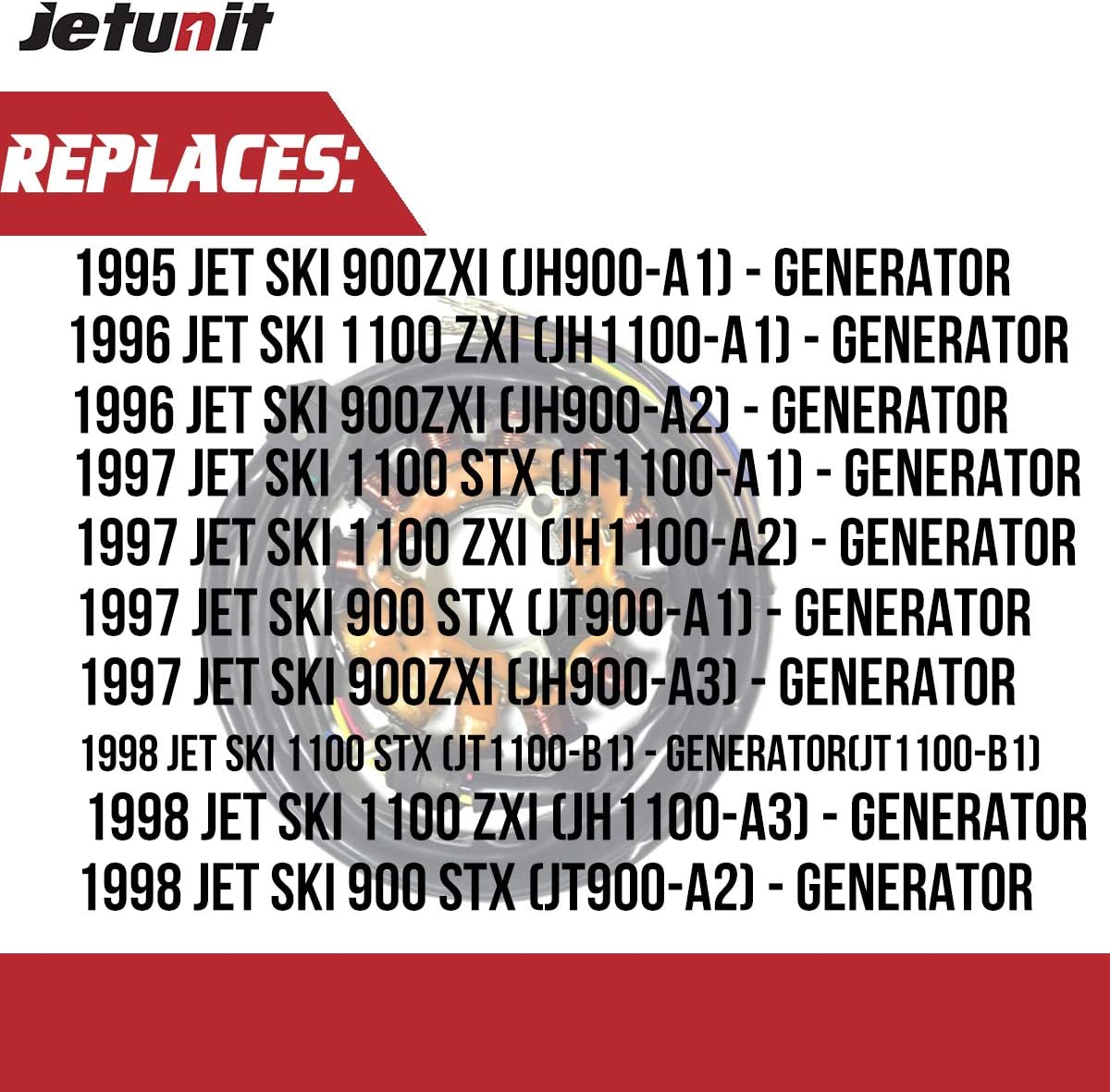 Stator for Kawasaki Jetski 21003-3730 900 ZXI /1100 ZXI /900 STX 1995 1996 1997 1998 1999 2000 2001 2002 2003