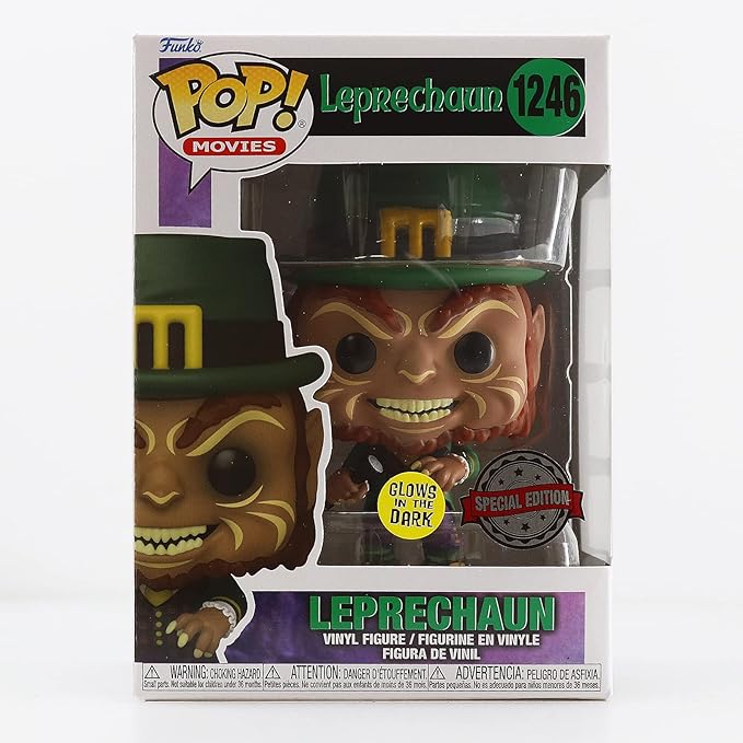 Funko Pop! Glow In The Dark Leprechaun #1246 - GITD Collectible Figurine With Flashlight