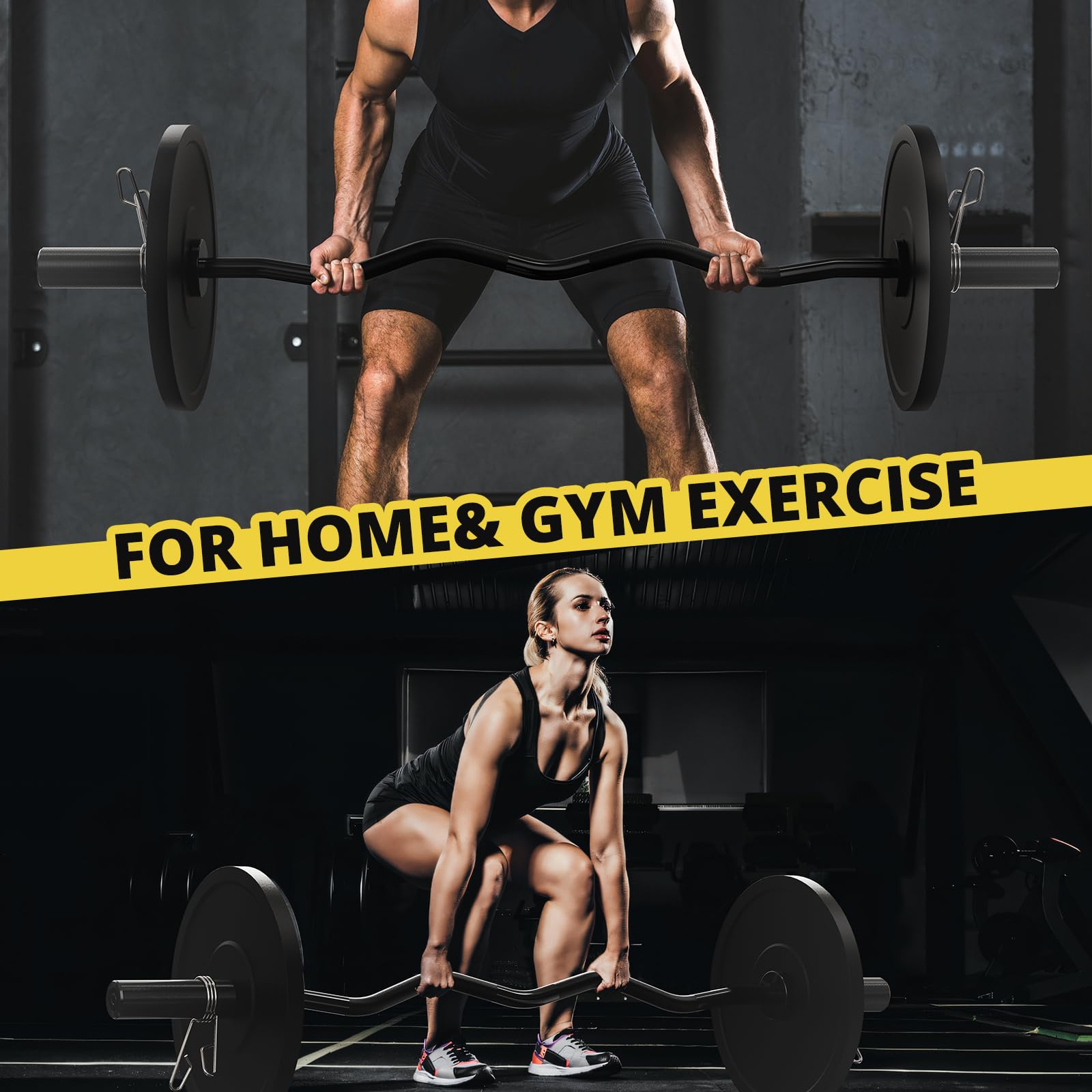 POWER GUIDANCE 2 Inch Curl Bar with Weights 47