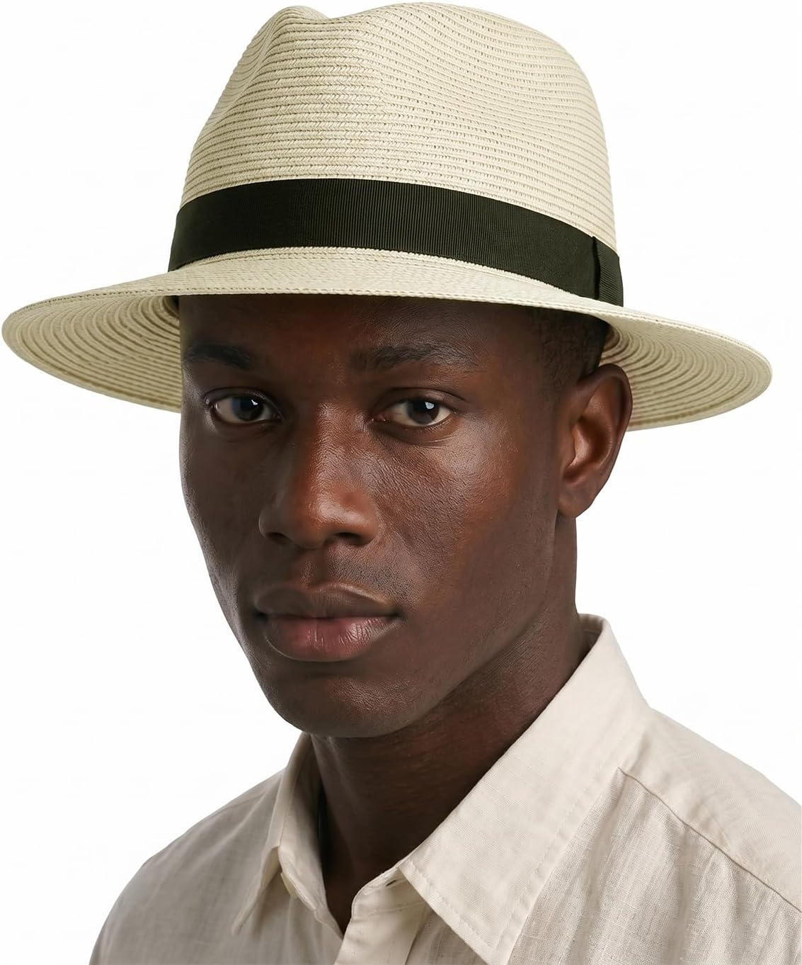 Zylioo XXL XL Straw Panama Sun Hat for Big Heads,M S UV Summer Fedora with Chin Strap,Beach Travel Outdoor Gift Box