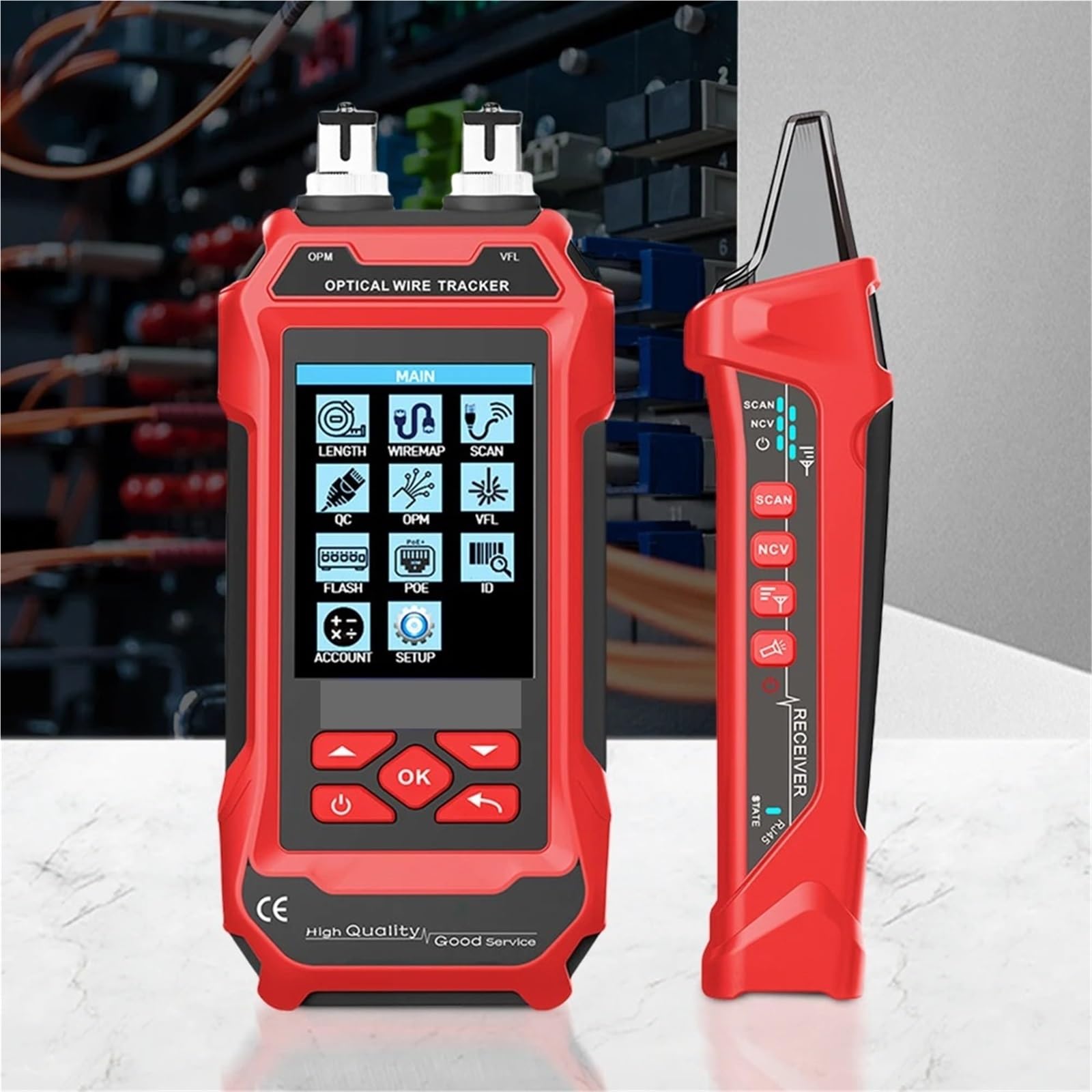 Tester for cavi di rete, tester, toner for, for Ethernet ricaricabile, rilevatore POE multifunzione, riparazione reti Prove di trasmissione