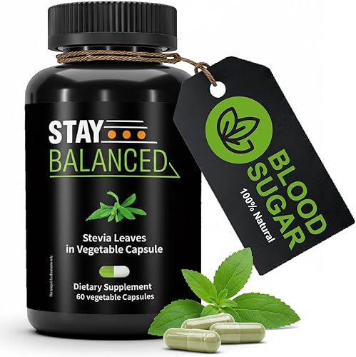 StayBalanced Cápsulas de hojas cultivadas naturales, 60 unidades, hojas 100% cultivadas naturalmente, apoya el equilibrio del azúcar y el bienestar
