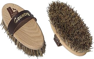 William Leistner Premium Quality Natural Bristle Coarse Horse Grooming Brush 