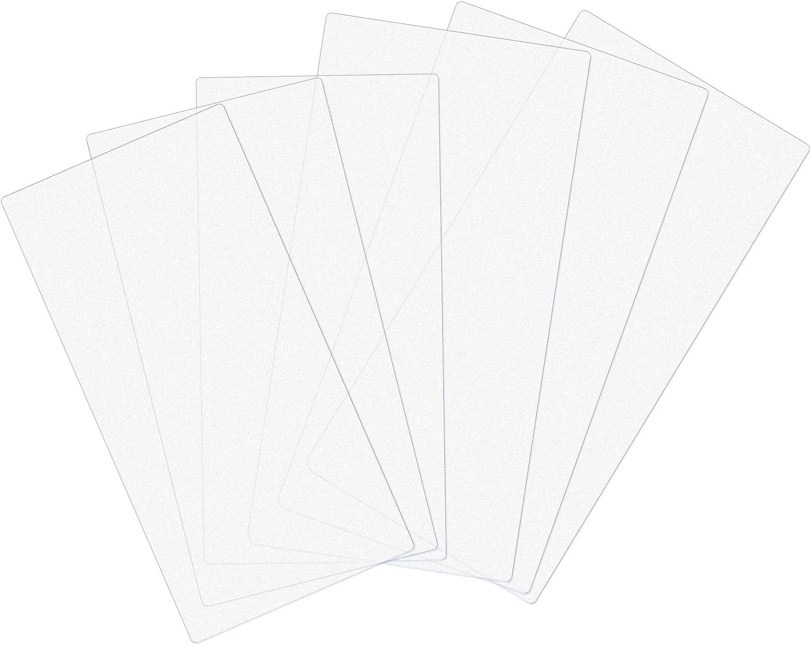 Maitys 6 Pieces 12 x 5, 10 x 5 Inch Plastic Rectangle Handbag Base Shaper, Handbag Purse Bottom Insert Base Shaper, Bag Stiffener for DIY Tote Bag Purse Backpack Bottom Accessories, Clear