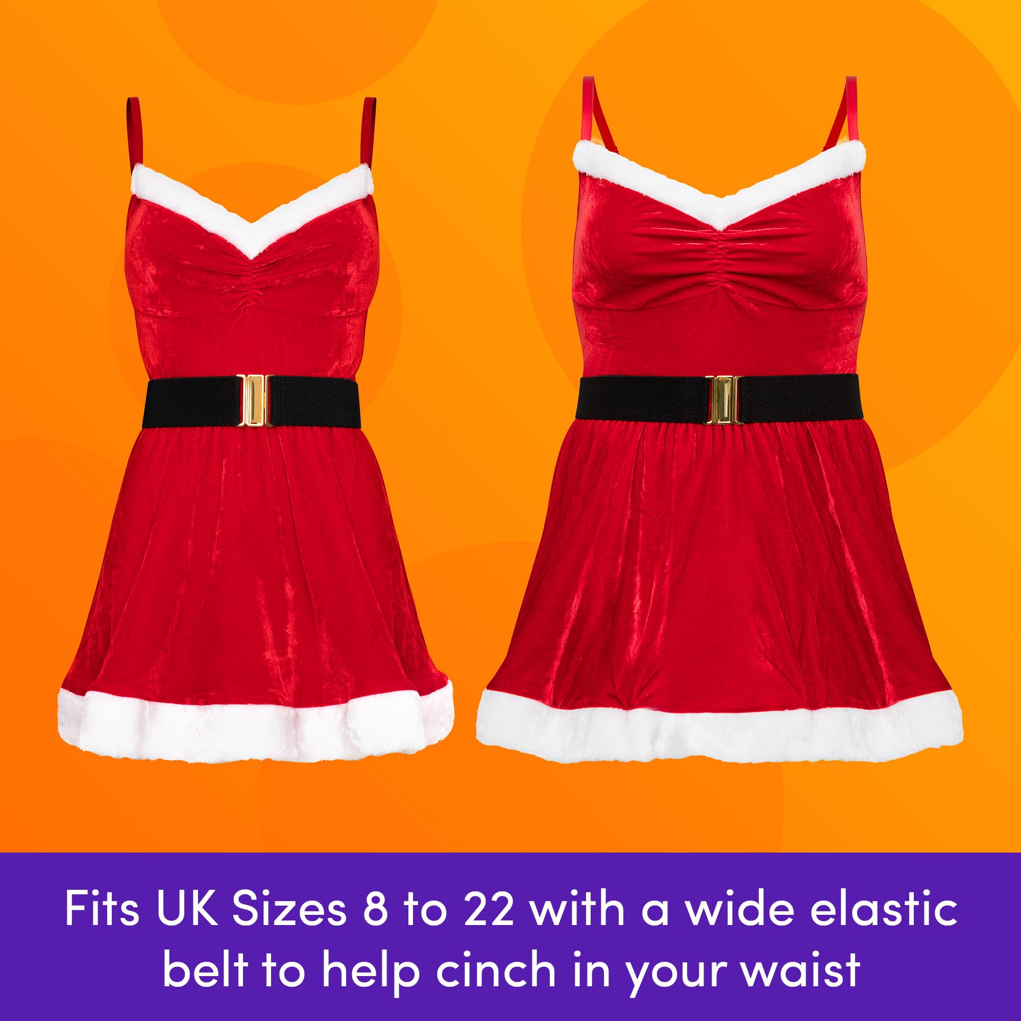 Lovehoney Fantasy Santa Flirty Red Velvet Dress, 18 to 22 - Image 3