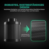 MARS HYDRO 150mm Szénszűrő Szageltávolítás Növénytermesztéshez Cserélhető Szénmaggal - 6inch（150mm） 4
