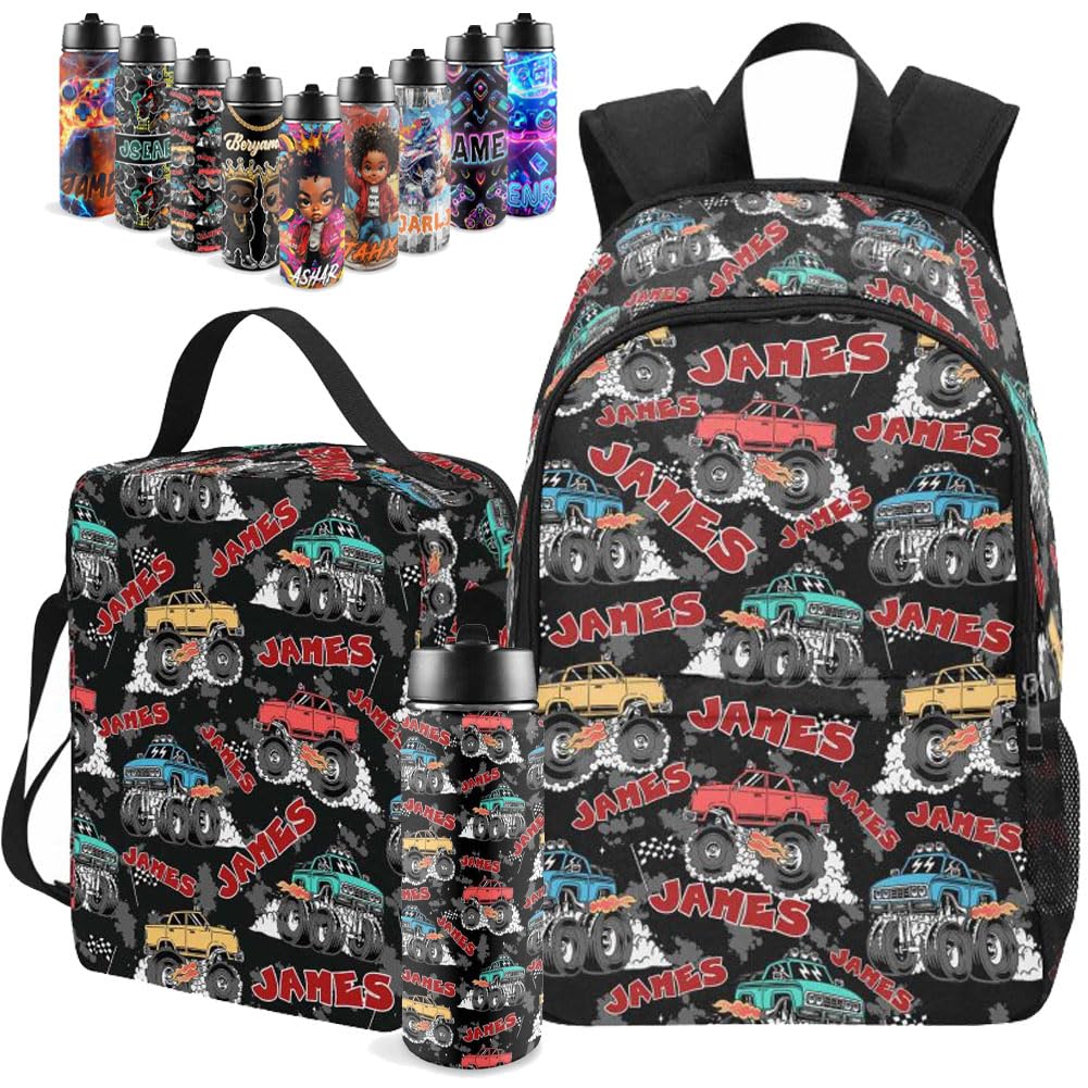 Personalized Backpack For Boys, Custom Backpacks For Kids, Customized Backpack With Name, Personalized Bookbag Set For Kids Back to School Gift For