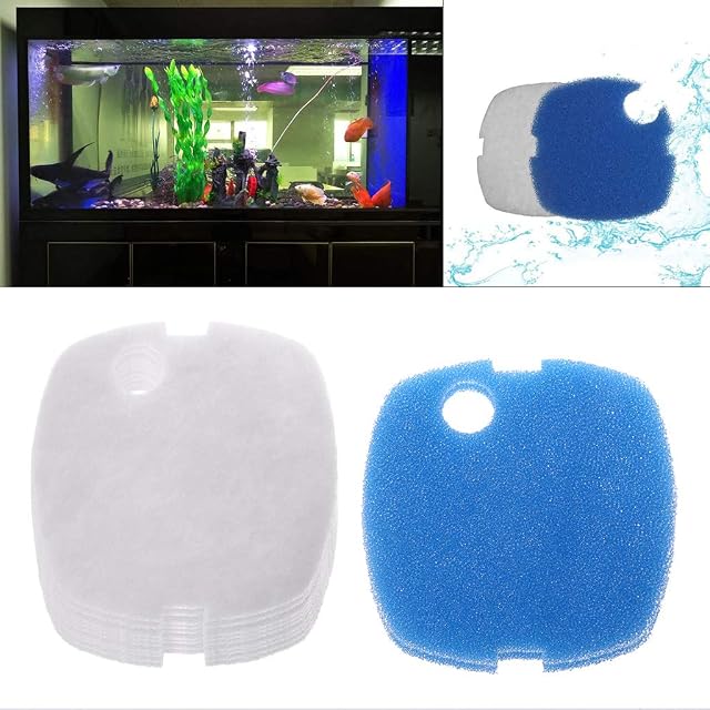 Foto 6 de 8 de Mumuve 10 almohadillas de filtro de acuario para SUNSUN HW-302/505A Canister Filtro Barril Agua Salada…