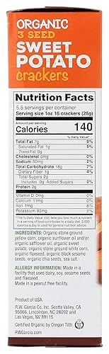 Miniatura 2 de RW GARCÍA Galletas de batata dulce orgánicas, 5.5 oz