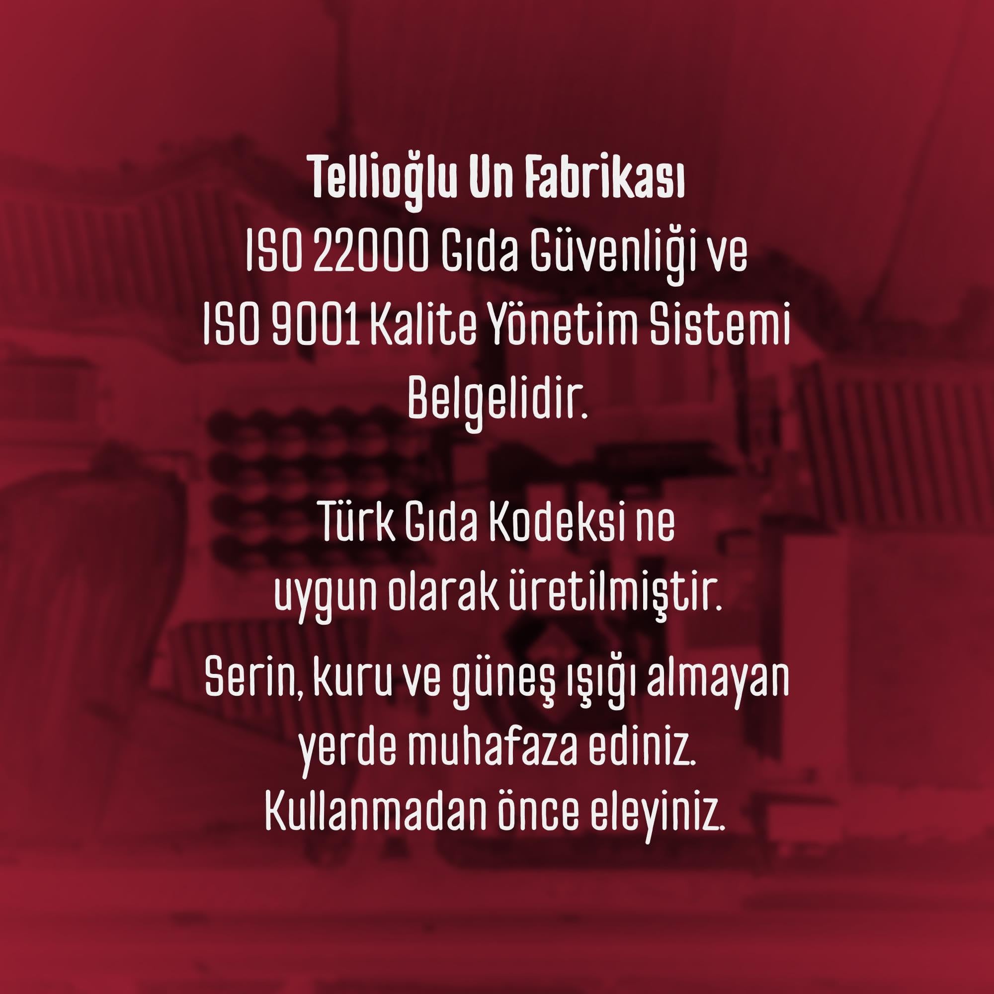 Tellioğlu Kek Kurabiye Unu 1 Kg