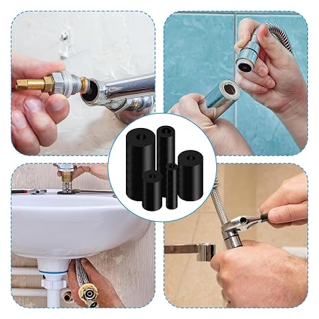 30 Pcs Multi Purpose Rubber Spacer 5 Sizes Spacers Thick Washer Rubber Bushings Washers for Screws Anti Vibration Spacer Bushings Flat Washer
