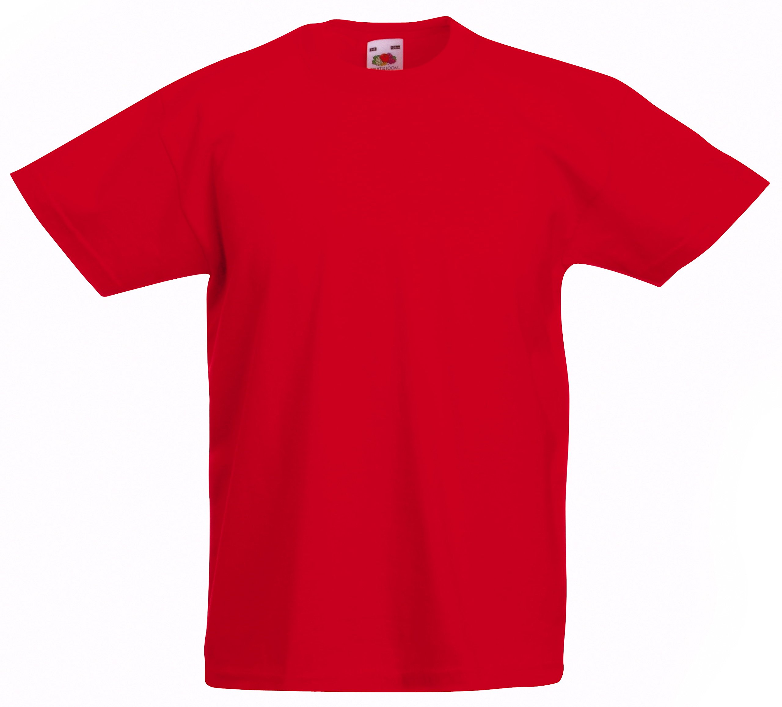 Plain Childrens Red T Shirt All Ages (Age 14-15)
