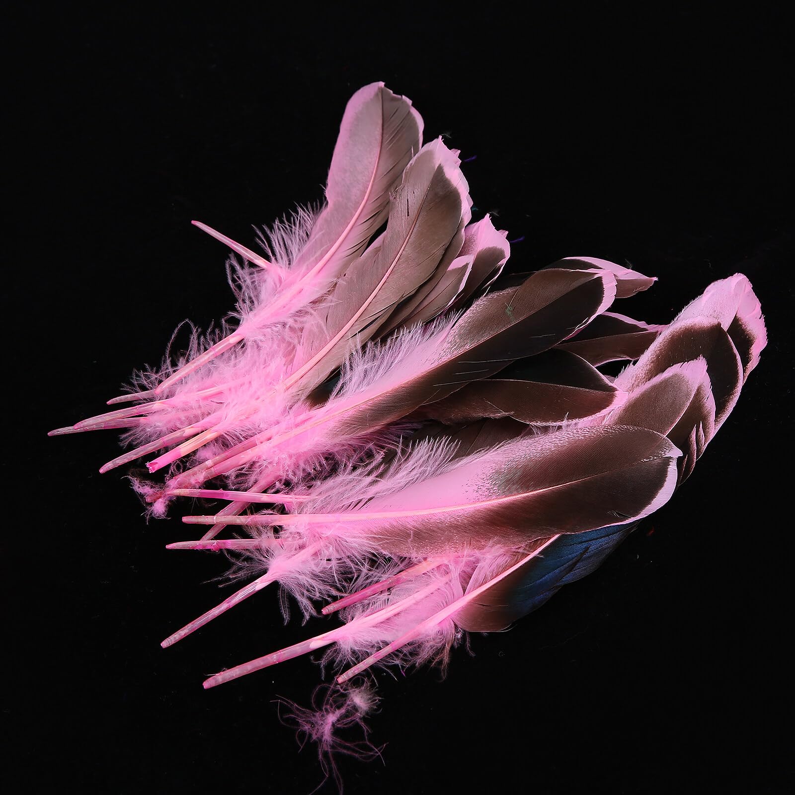 Nouveau Style Plumes d'Autruche Artificielles 10-12 Pouces Grandes Décorations Noir