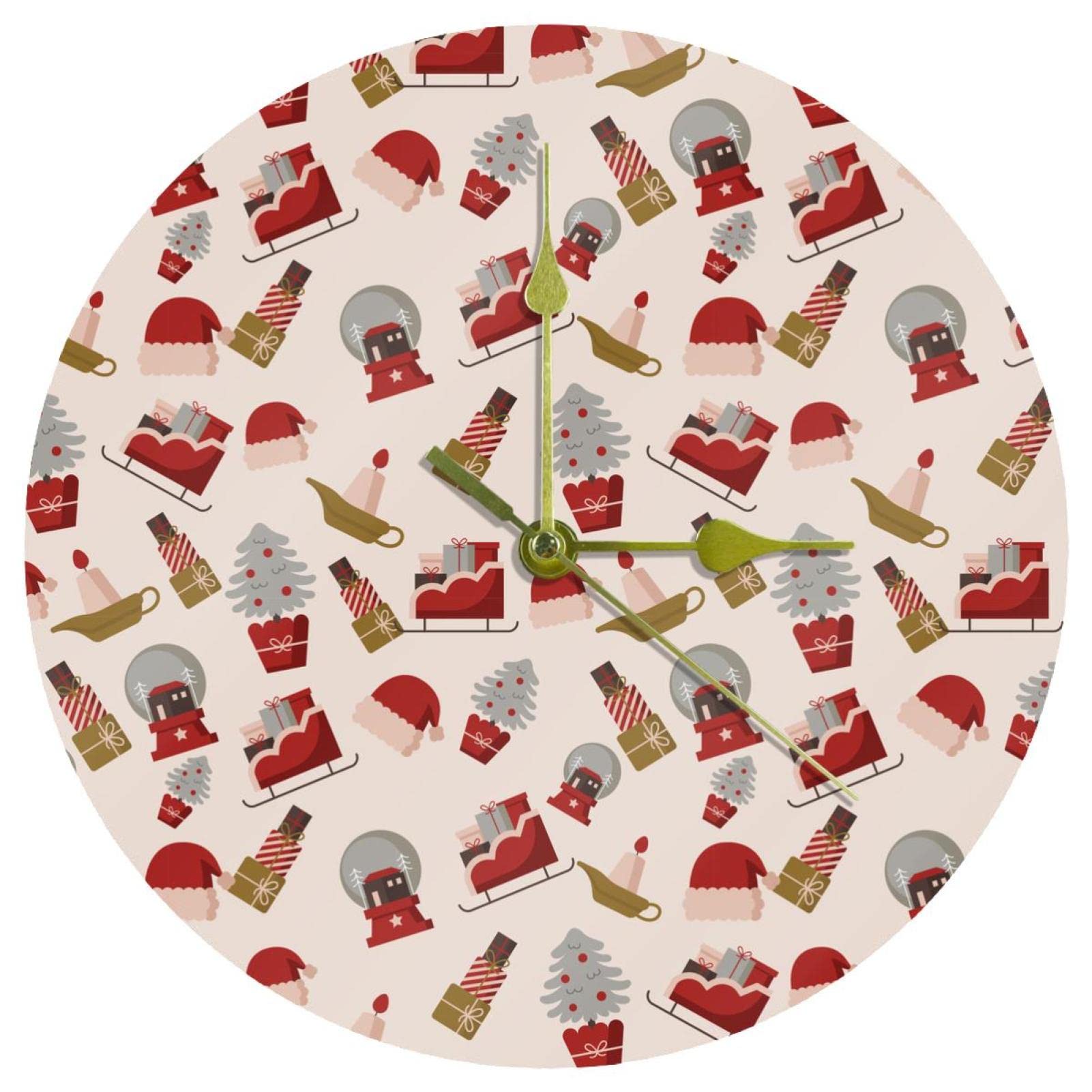 Horloge murale silencieuse pour un sommeil paisible pendant les fêtes de Noël