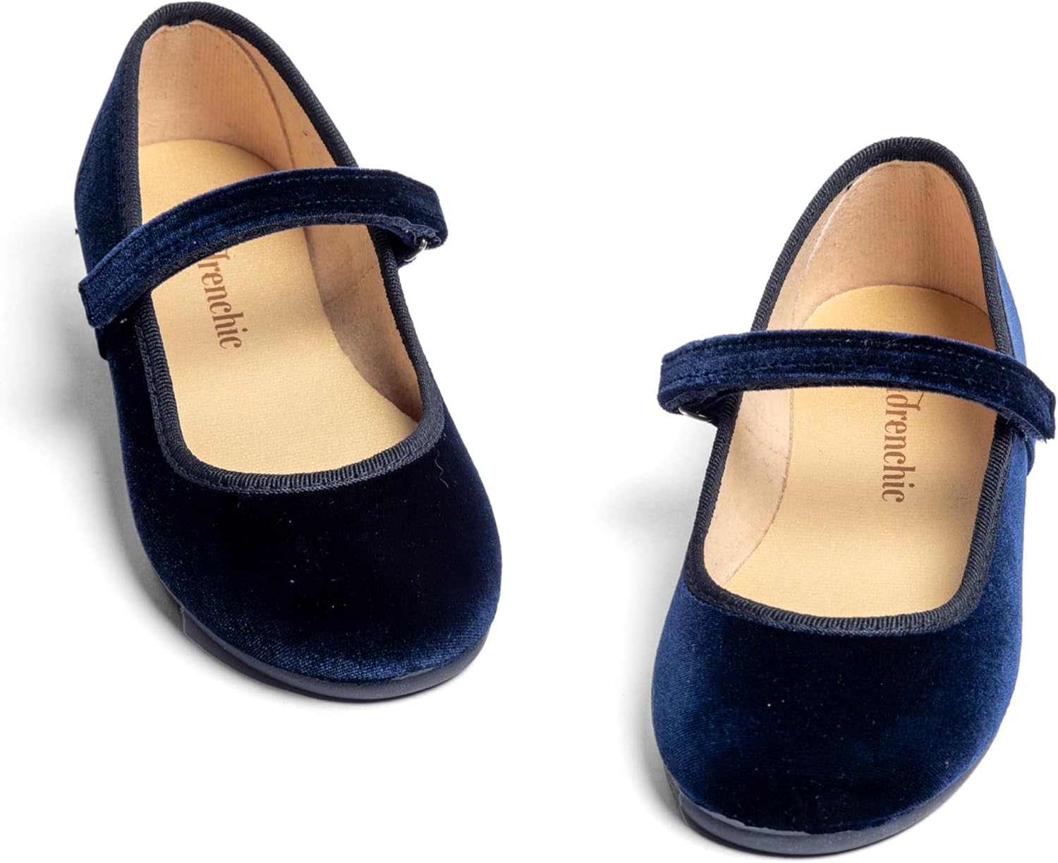 Childrenchic Mary Jane Shoes for Girls – Classic & Comfortable Dress Shoes for Toddlers & Kids – Perfect Flats for School, Play, and Special Occasions (Velvet)
