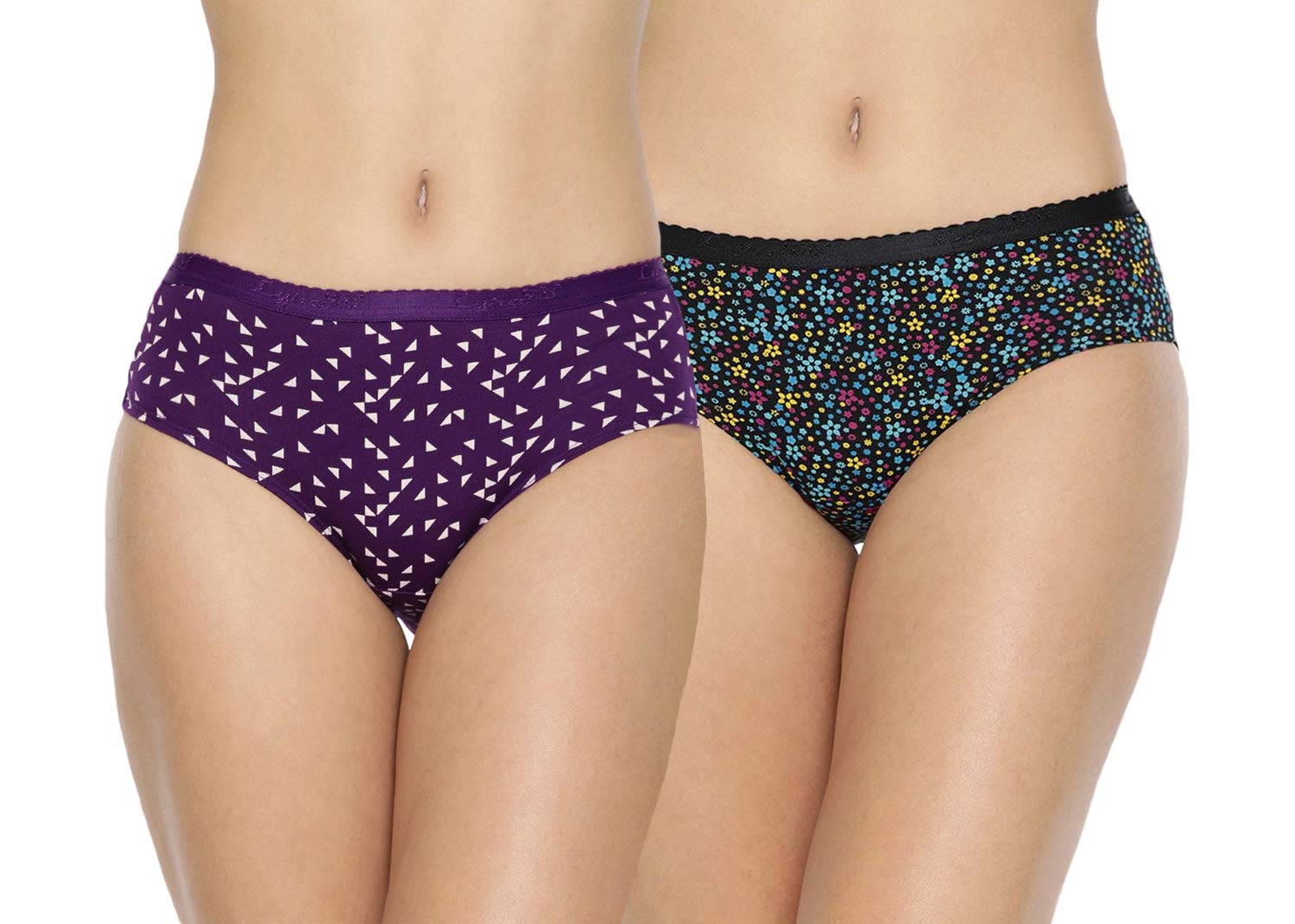 Lyra Women’s Cotton Pack of 2 Modern Floral Panty Lyra Women’s Cotton Pack of 2 Modern Floral Panty
