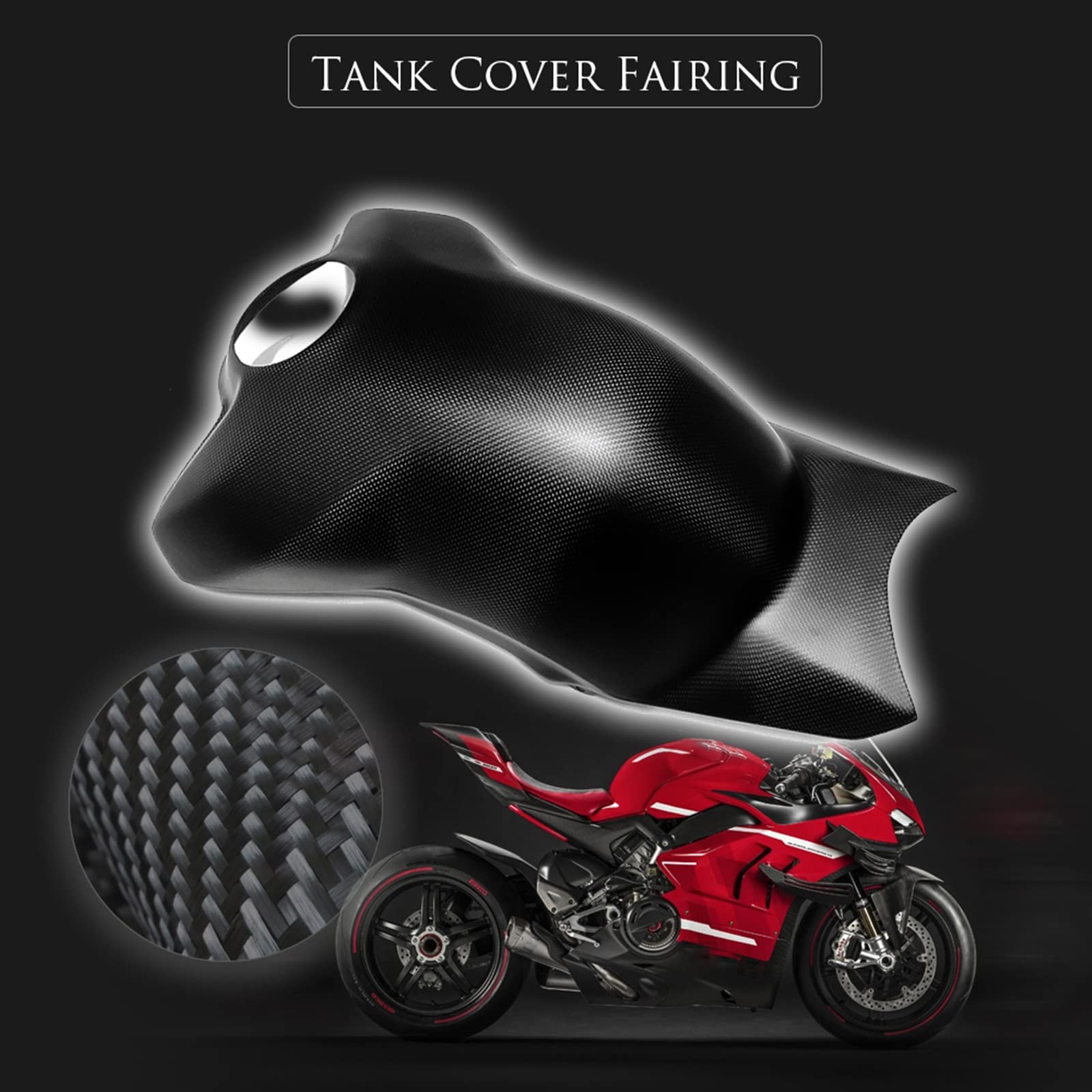 2022 Ducati Panigale V4 R Carbon Fiber Tank Cover Fairing Cowling Twill 2022 Ducati Panigale V4 R Carbon Fiber Tank Cover Fairing Cowling Twill
